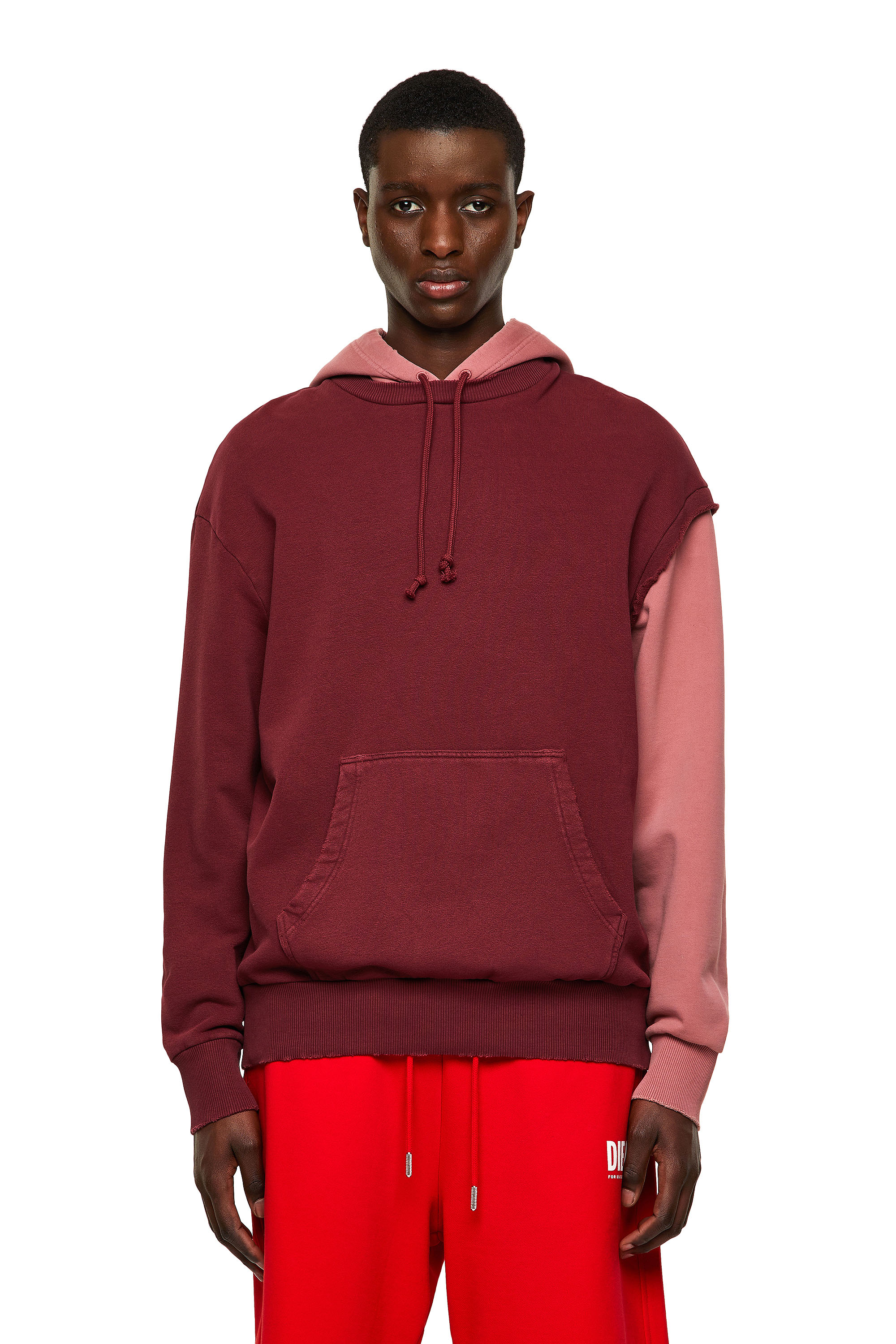 S-CRAZY-B1, Rosso/Rosa - Felpe