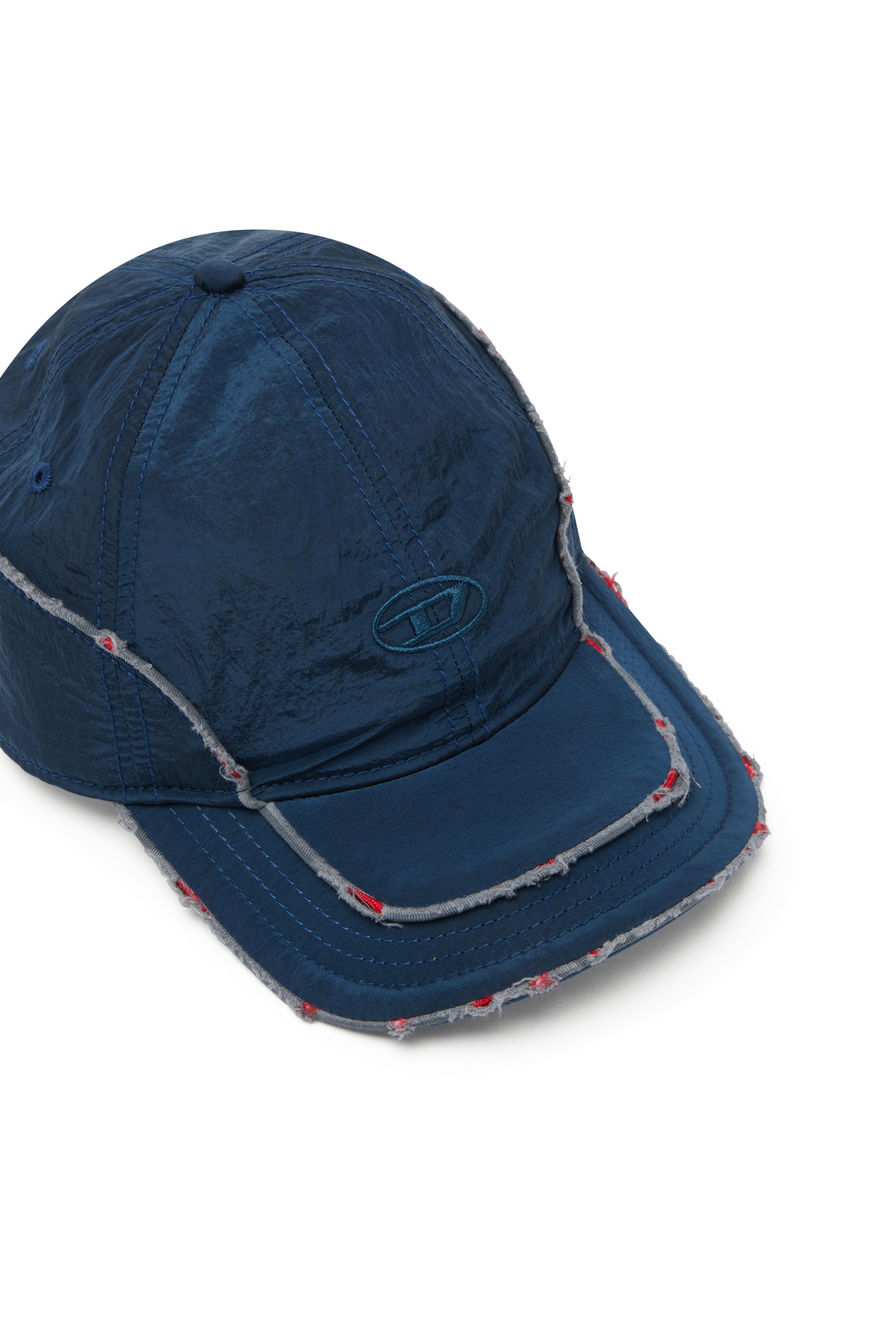 Diesel - C-ONNOR, Cappello da baseball in nylon con logo D Uomo in Blu - 3