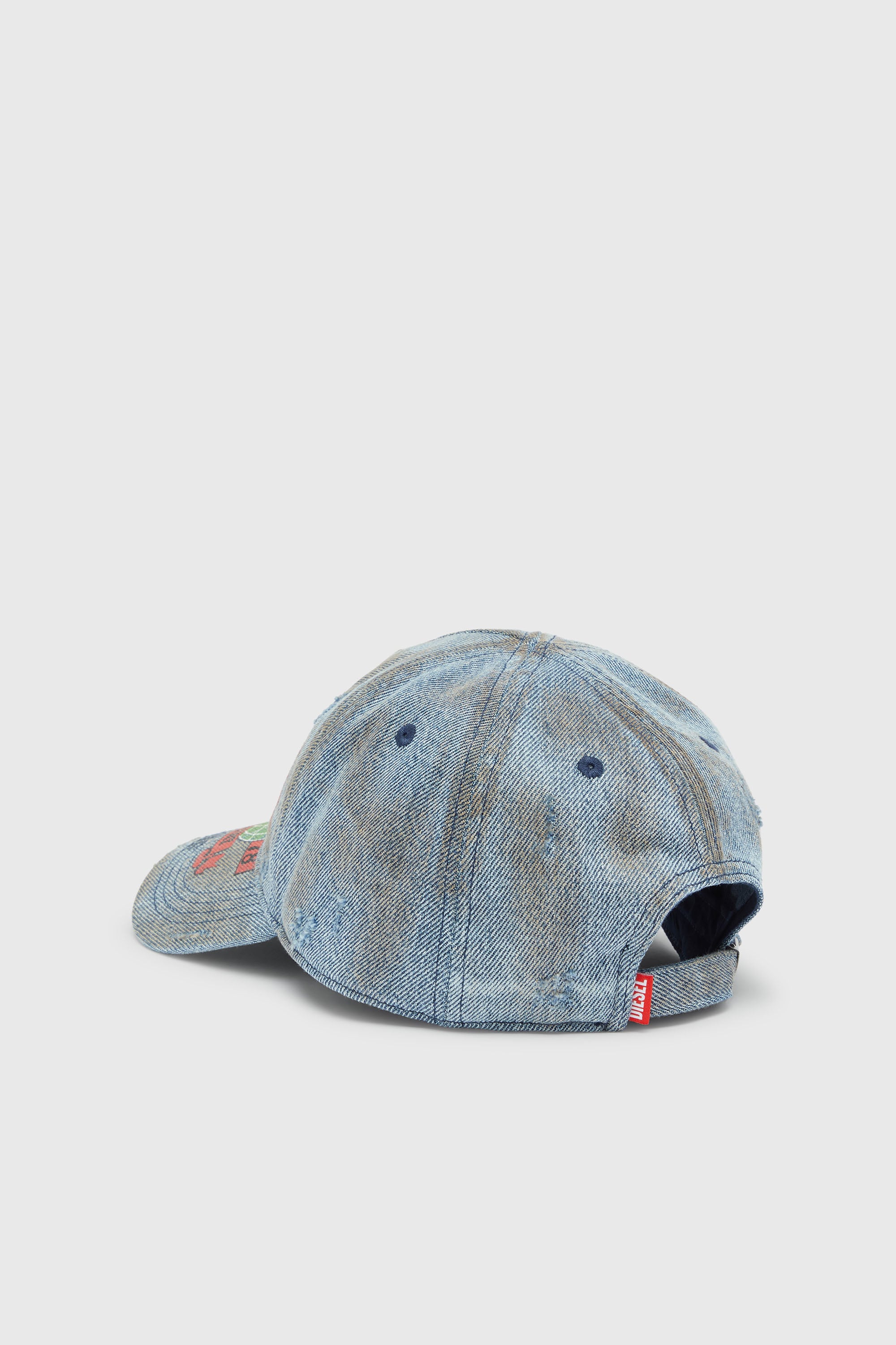 Diesel - C-ROCK, Cappellino da baseball in denim con grafiche concerti Uomo in Blu - 2