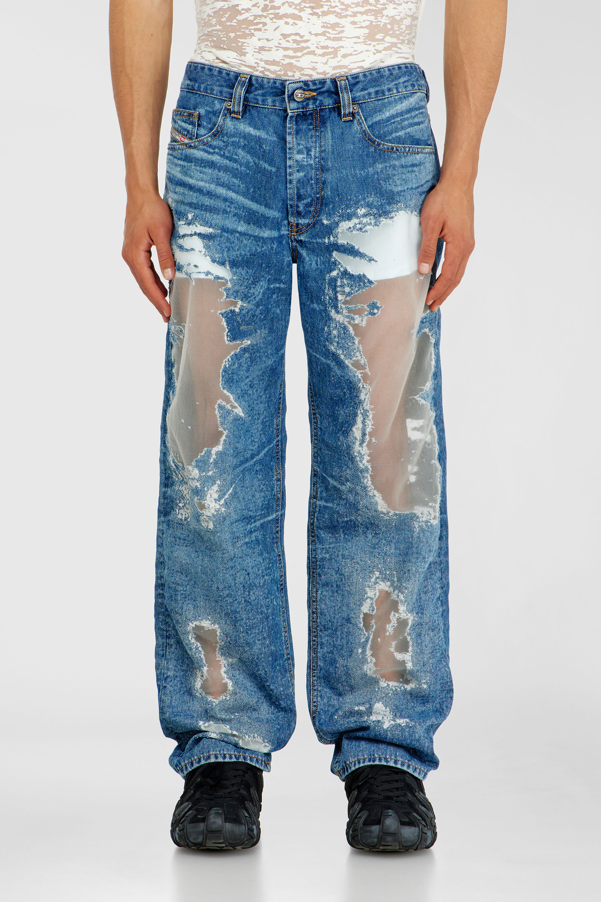 Diesel - Regular Jeans 2024 D-Macs 068ZH Uomo, Blu medio - Image 1