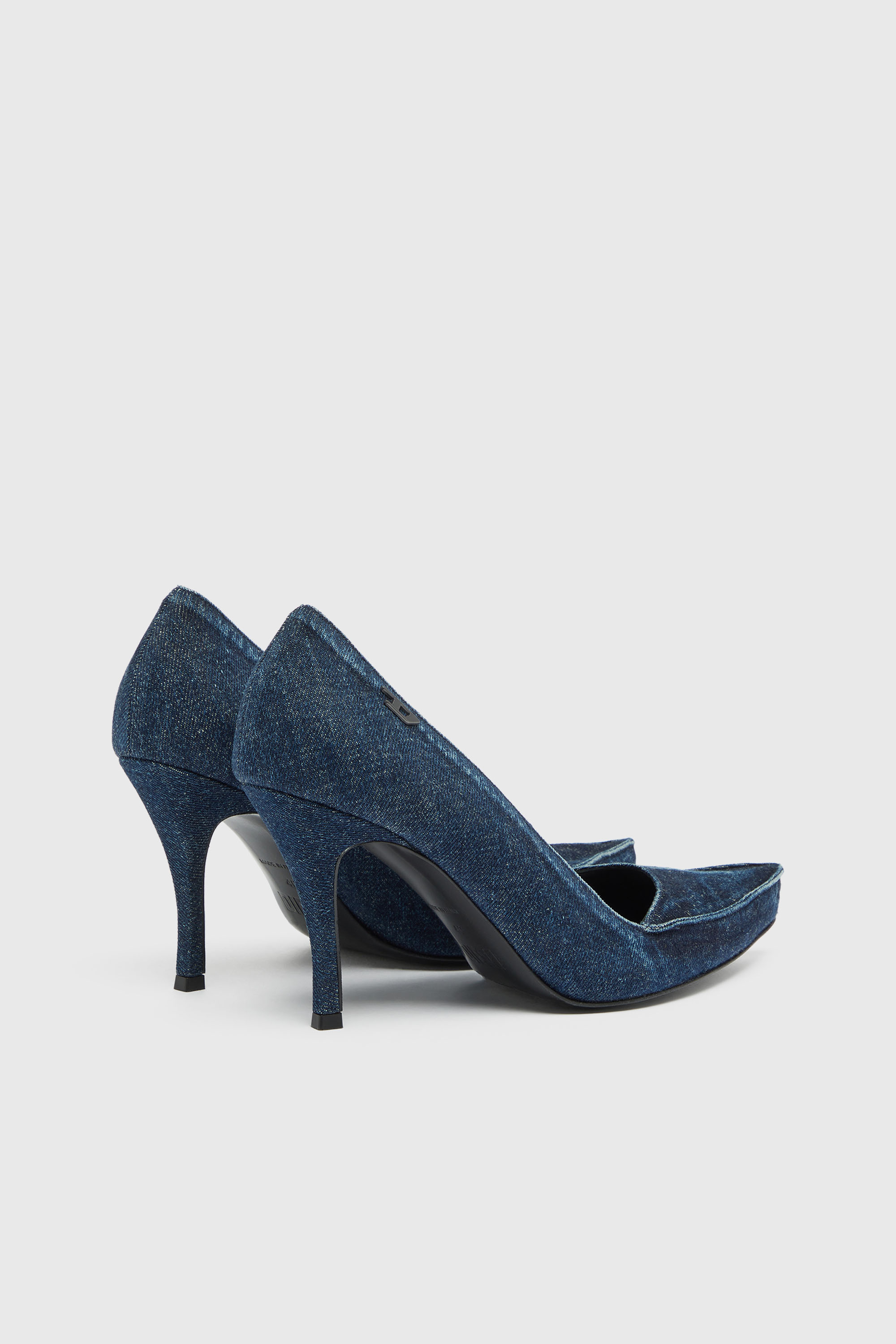 Diesel - D-LUCETTE-90-PUMP D, D-Lucette-D&eacute;collet&eacute; in denim Donna in ToBeDefined - 3