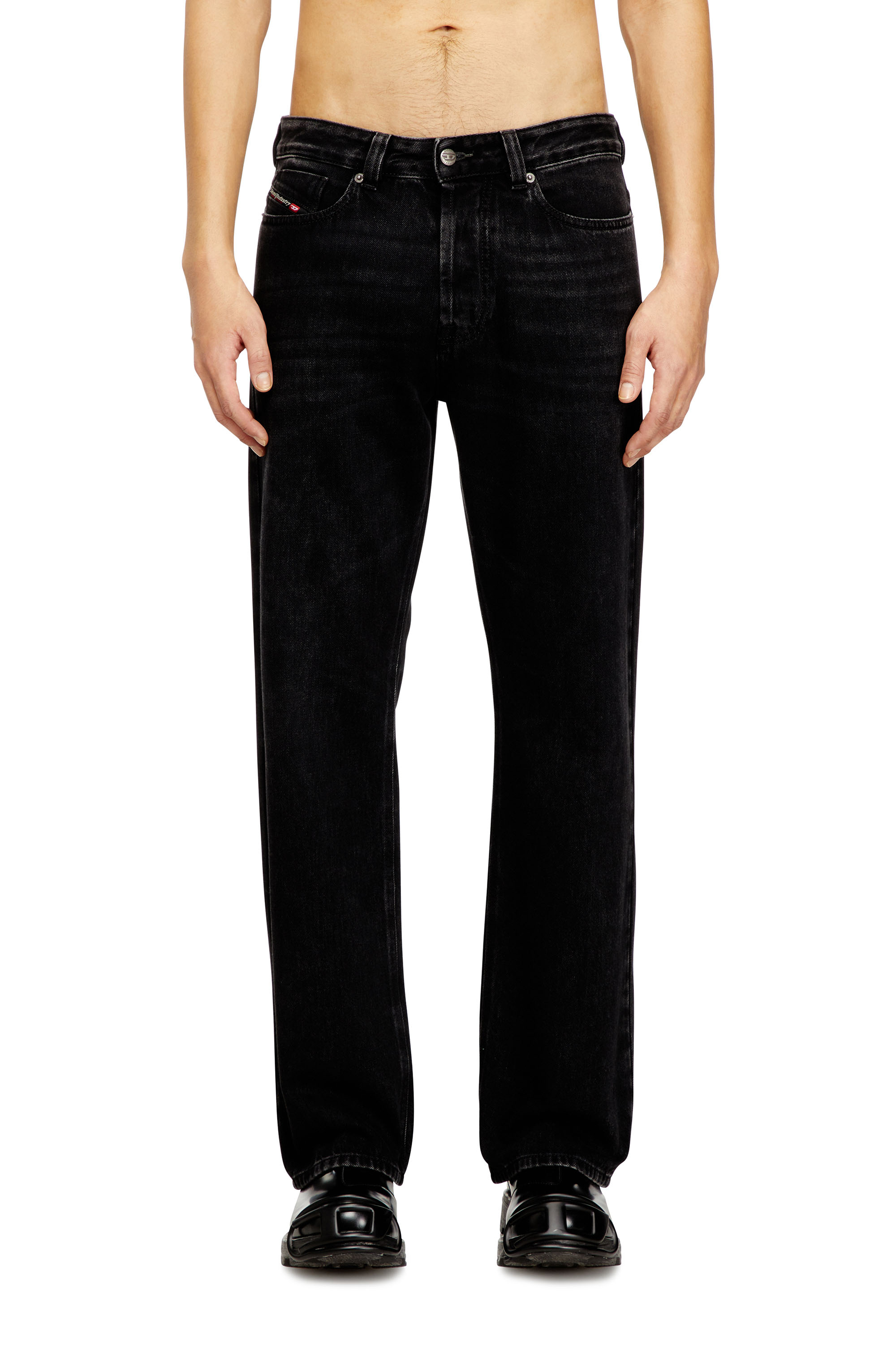 Diesel - Relaxed Jeans 1980 D-Eeper 09P09 Uomo, Nero/Grigio scuro - Image 1