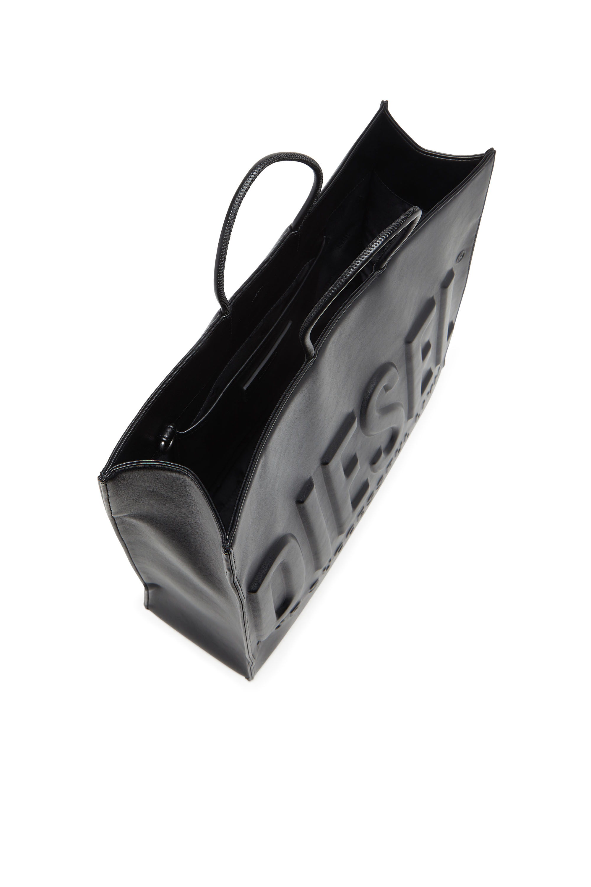 Diesel - DSL 3D SHOPPER EW X, Dsl 3D-Shopping bag in PU con logo 3D Unisex in Nero - 3