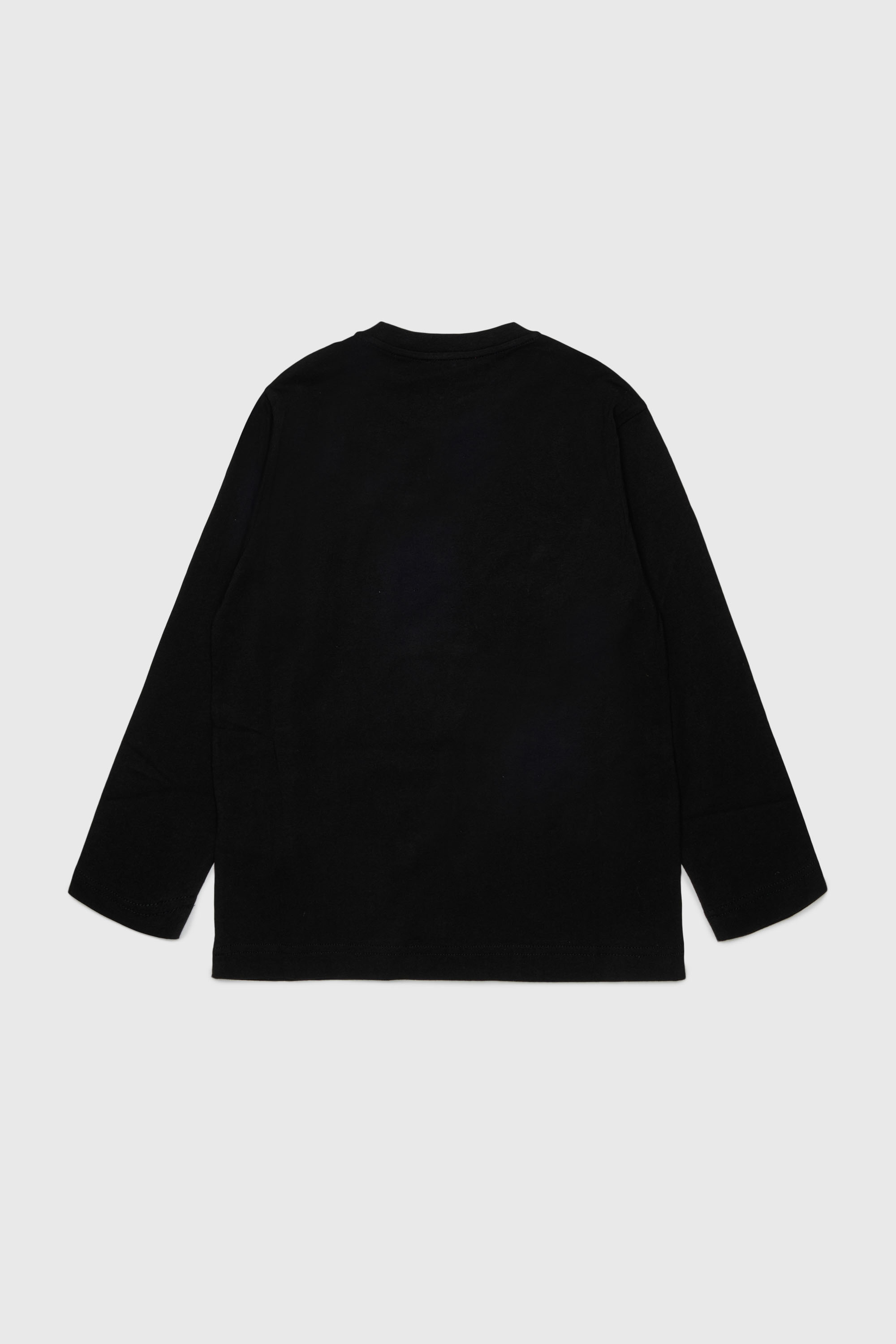Diesel - TCIRCLELS OVER, T-shirt a manica lunga con logo Oval D Uomo in Nero - 2