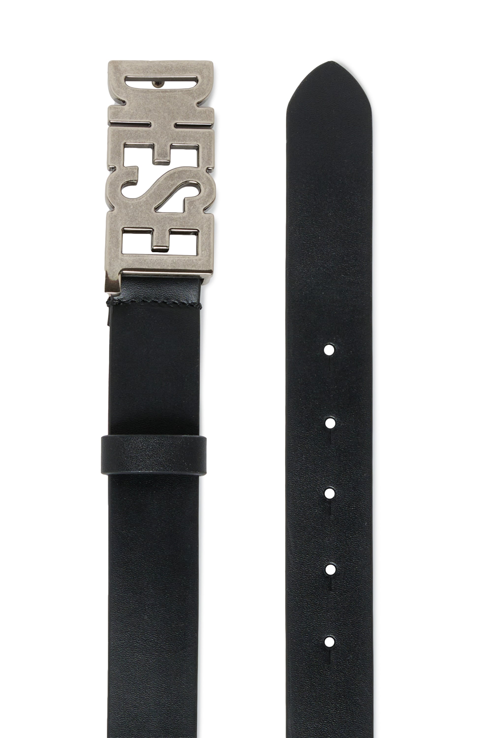 Diesel - BWR, 3cm cintura in pelle con fibbia Diesel Unisex in Nero - 2