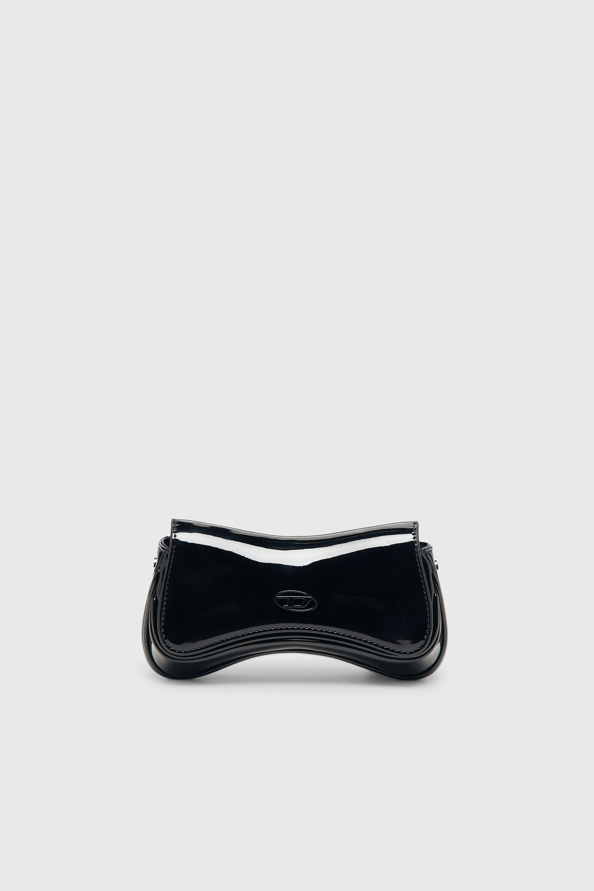 Diesel - PLAY CROSSBODY XS, Play-Borsa crossbody piccola lucida Donna in Nero - 1