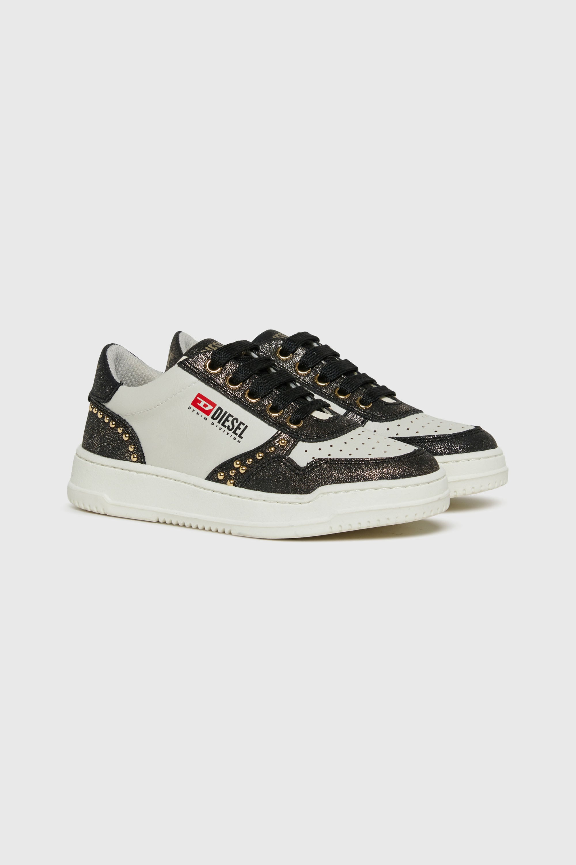 Diesel - S-CASCOUNT-STUDS, S-Cascount - Sneakers in metallo con borchie Unisex in Multicolor - 2