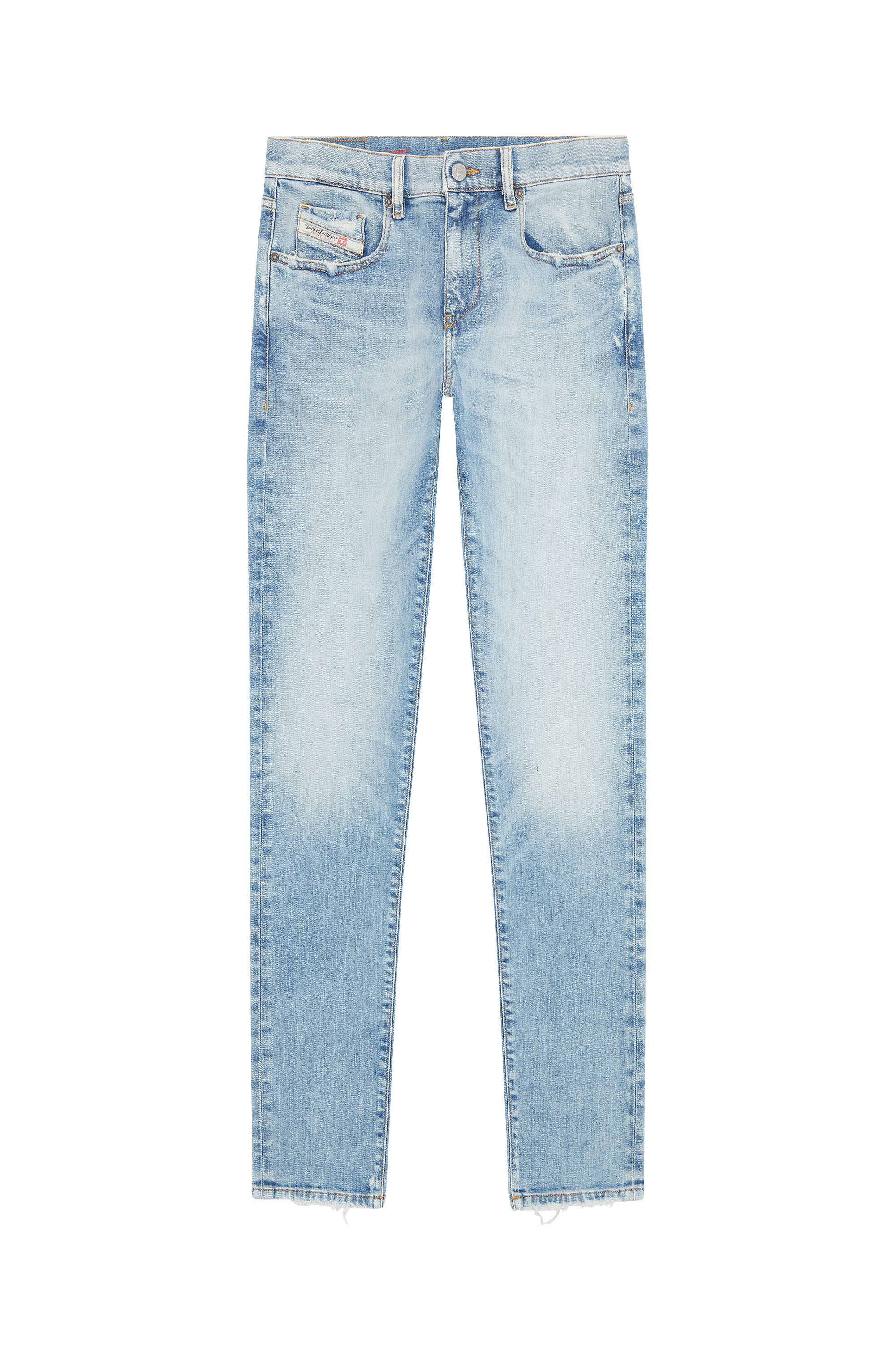 Diesel - Slim Jeans 2019 D-Strukt 09E67, Blu Chiaro - Image 1