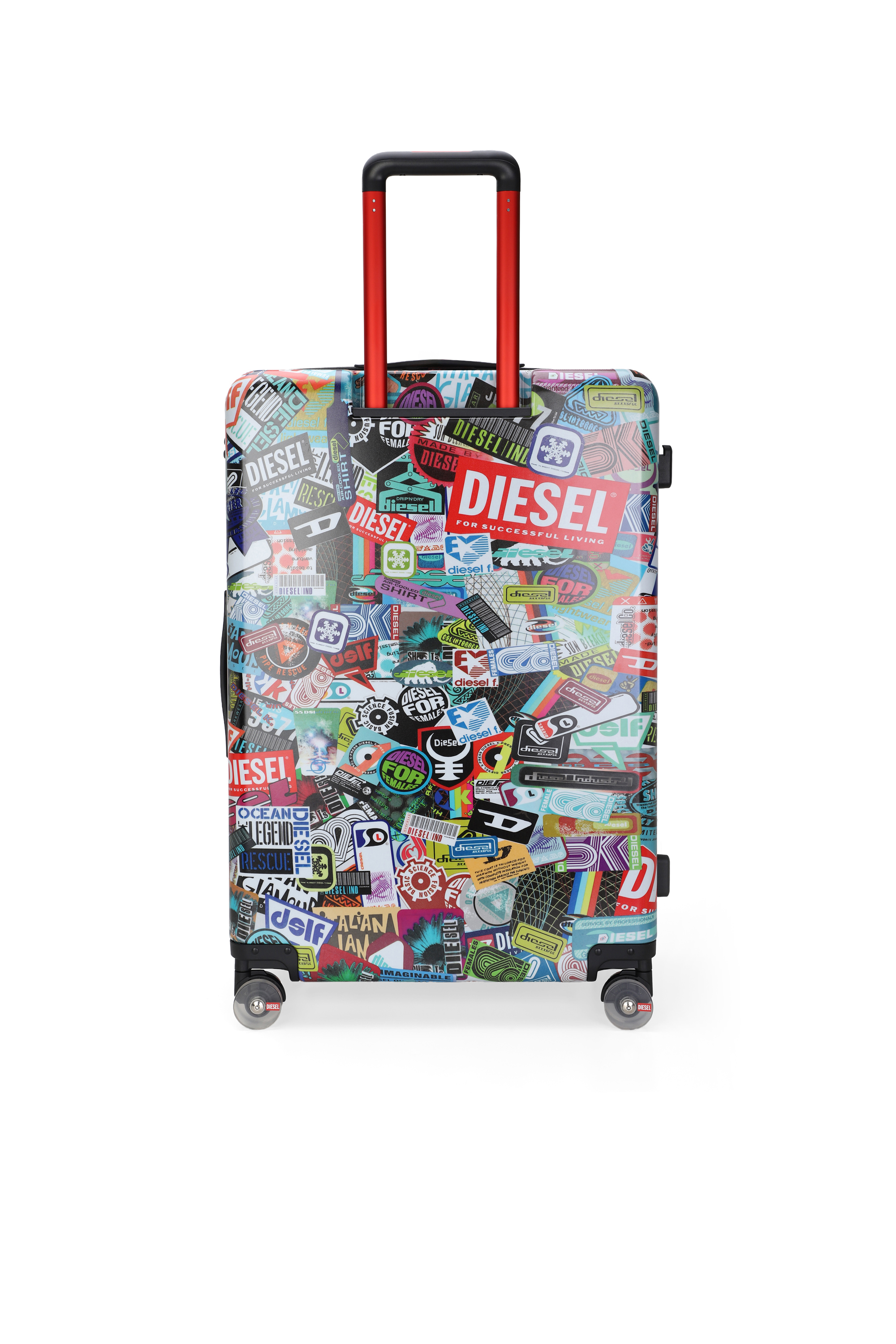 Diesel - DIESEL PC PRINTED TROLLEY-STICKERS- DSL0, Valigia stile sticker taglia L Unisex in Multicolor - 2