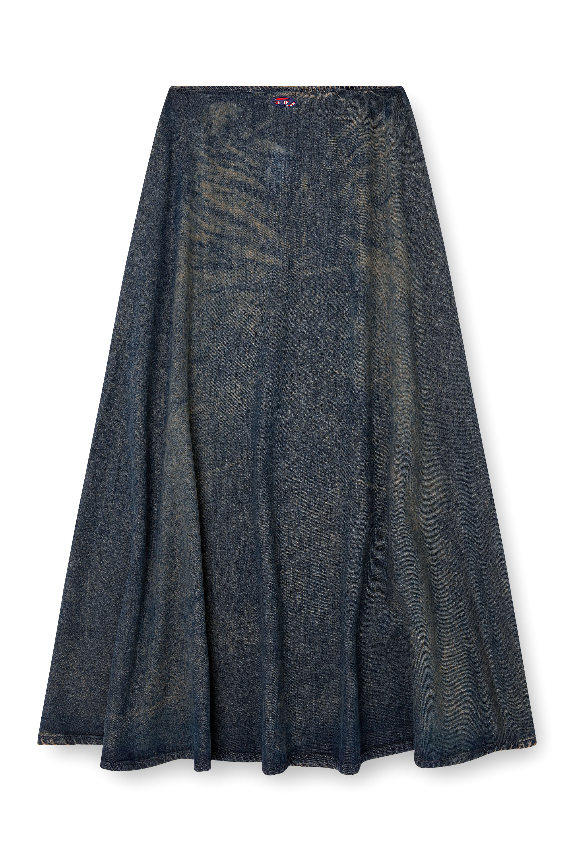 Diesel - DE-ANNIE-S, Gonna in denim fluido effetto dirt Donna in ToBeDefined - 3
