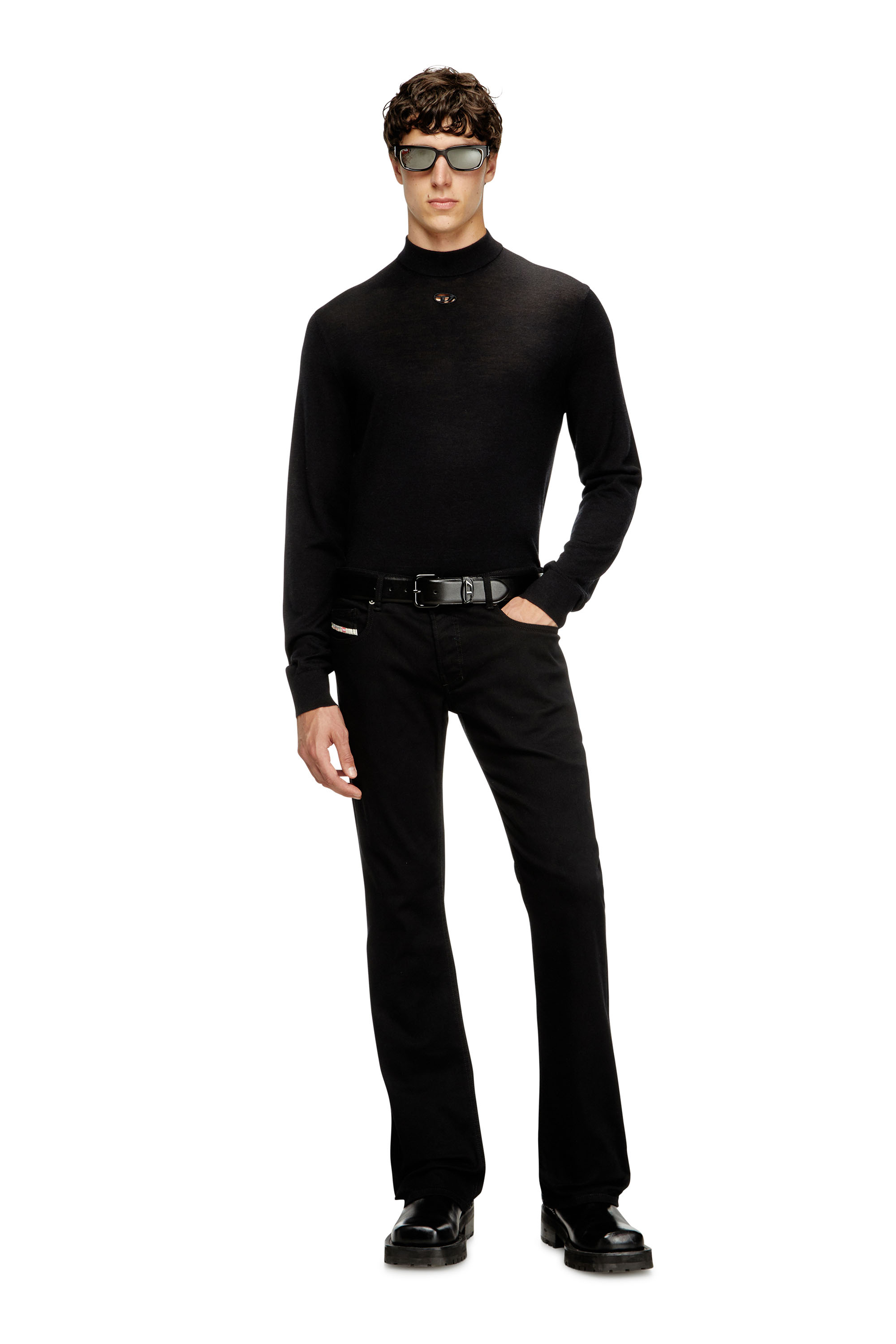 Diesel - K-GIL, Dolcevita in lana Uomo in Nero - 2