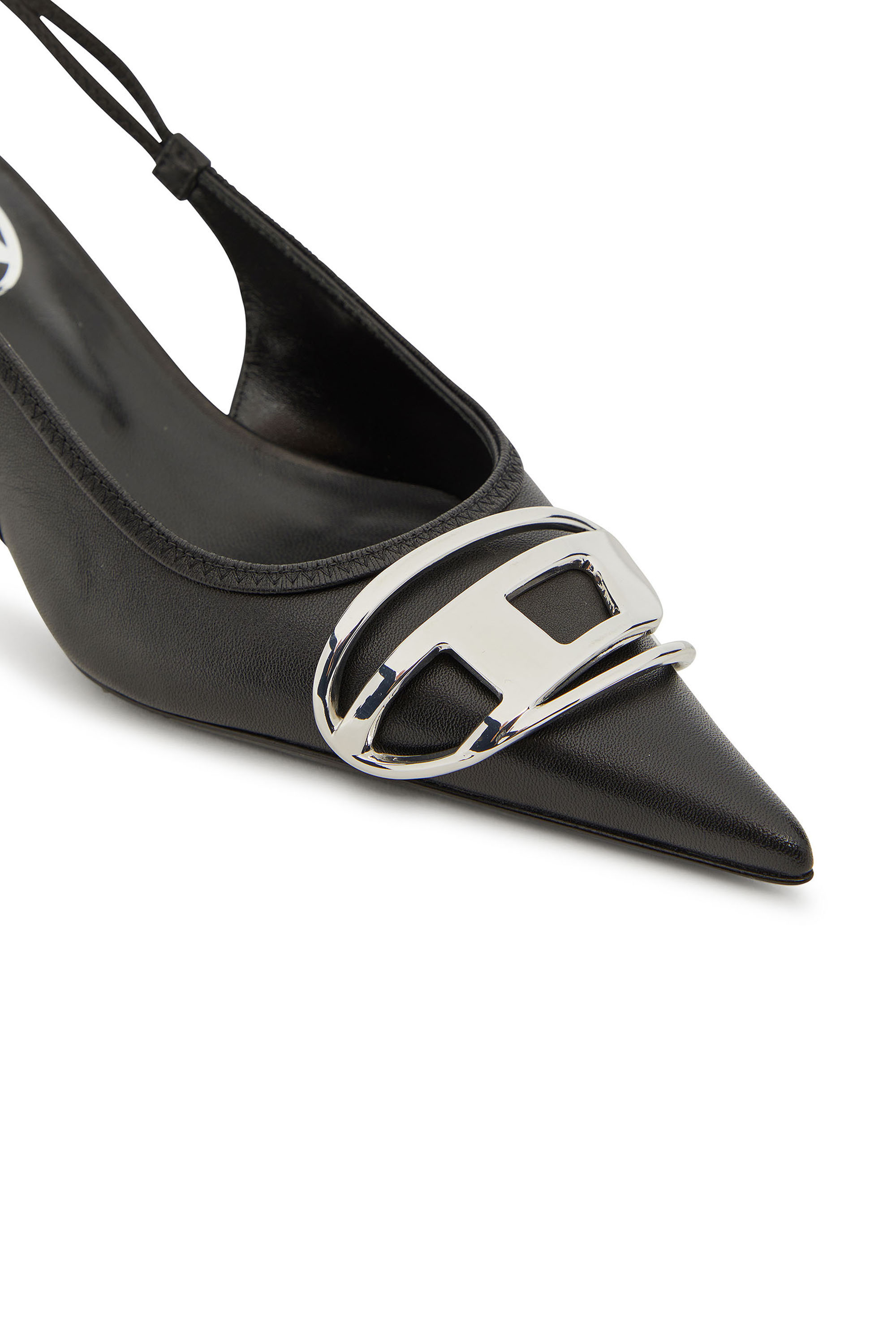 Diesel - D-VENUS SB 40, Pump slingback in nappa Donna in Nero - 4