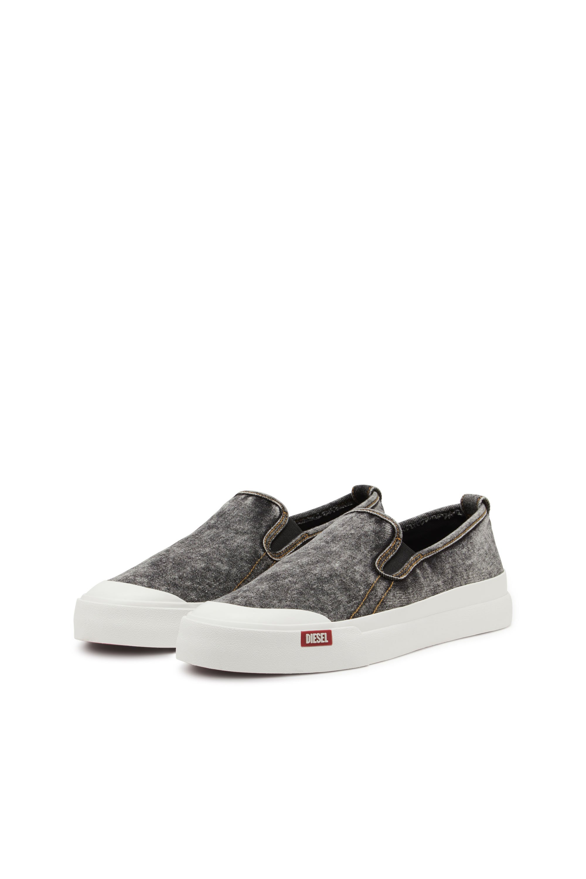 Diesel - S-ATHOS NMD SO, Sneaker slip-on in denim Uomo in Nero - 8