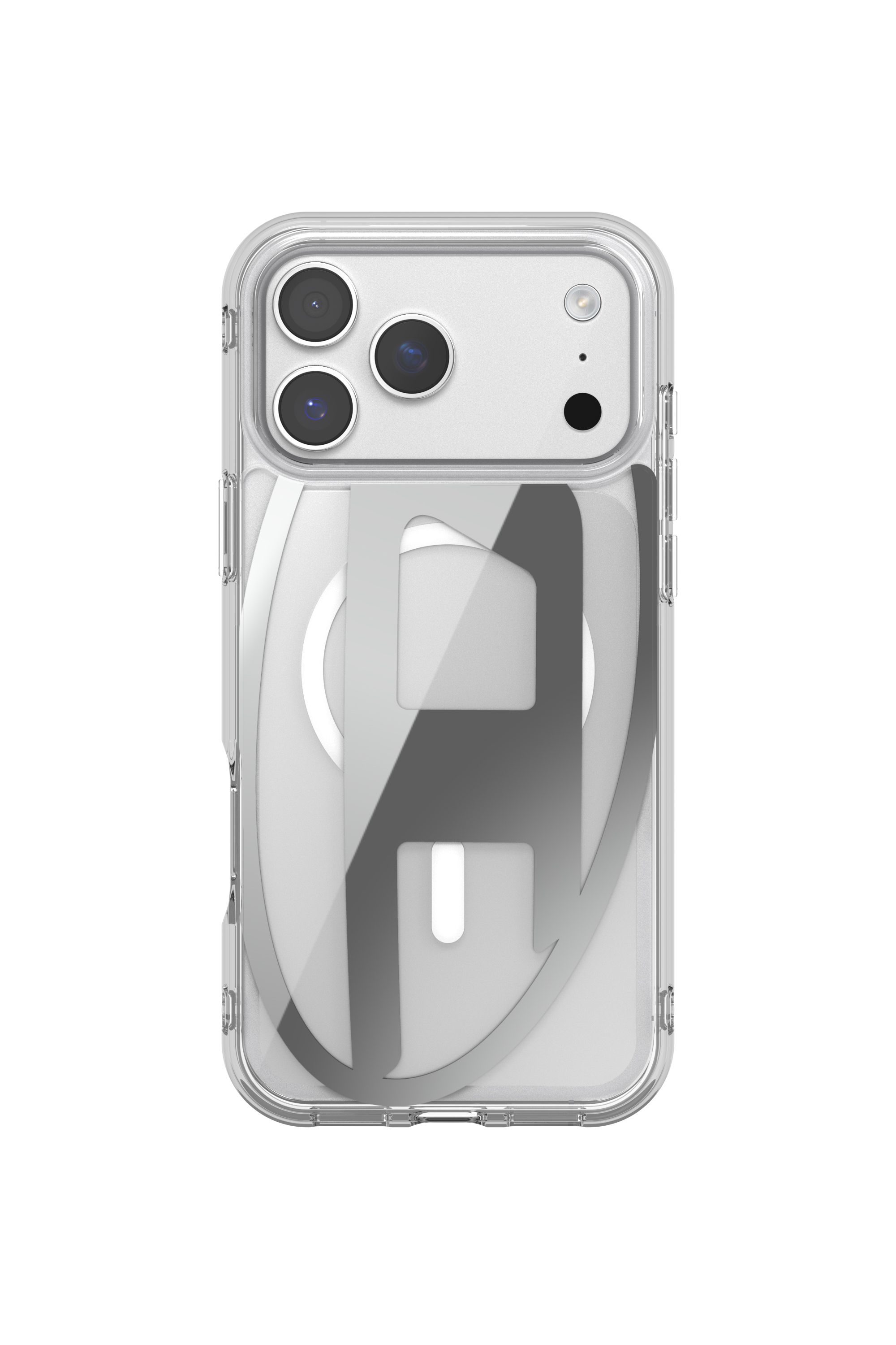 Diesel - 60414 AOP CASE, Custodia Oval D Metallic con Magsafe per iPhone 17 Pro Max Unisex in Grigio - 2