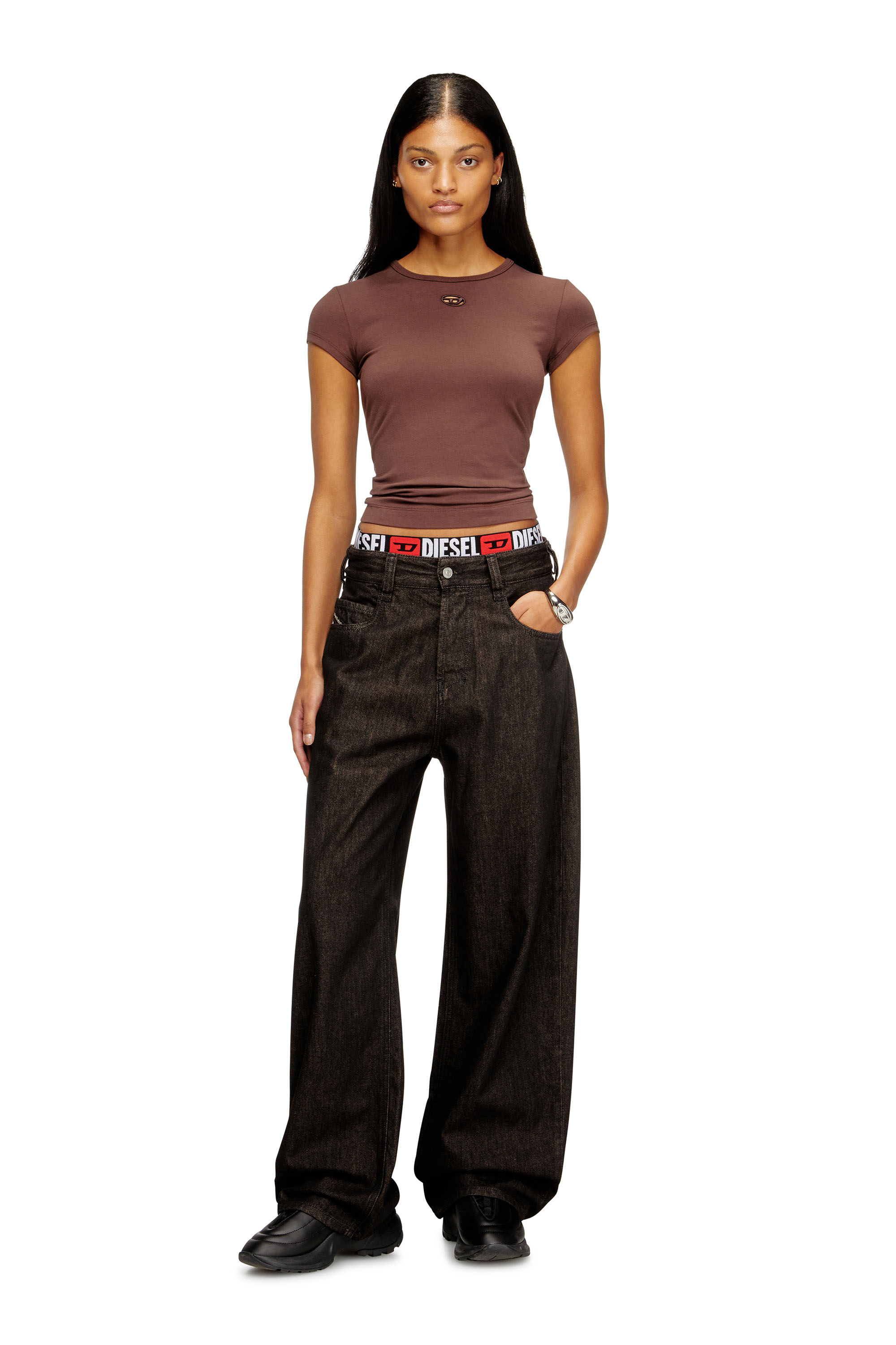 Diesel - Relaxed Jeans 1997 D-Enim 09N25 Unisex, Nero/Grigio scuro - Image 7