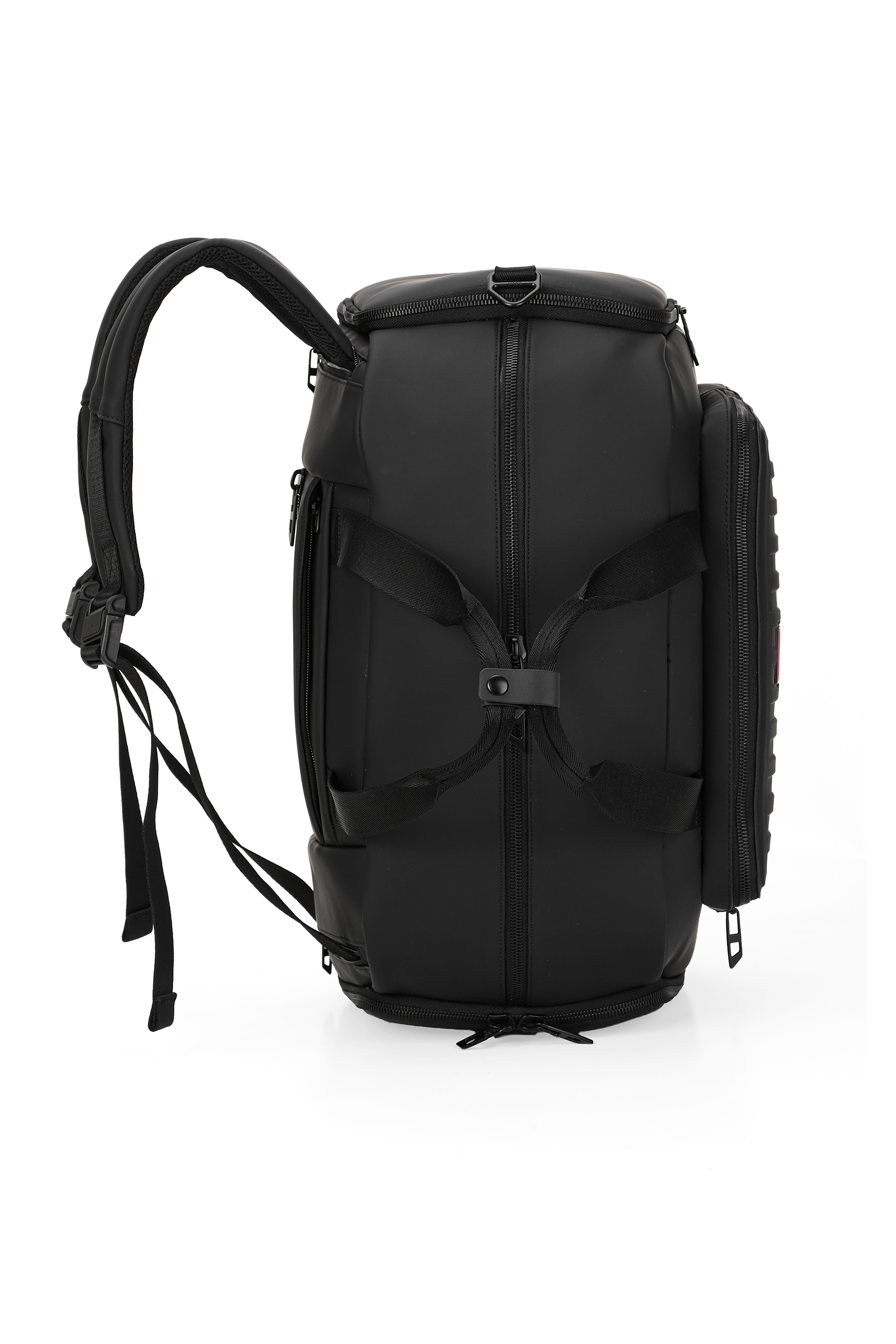 Diesel - DIESEL ALUMINUM DUFFLE- DSB004, Borsa da viaggio capiente Unisex in Nero - 4