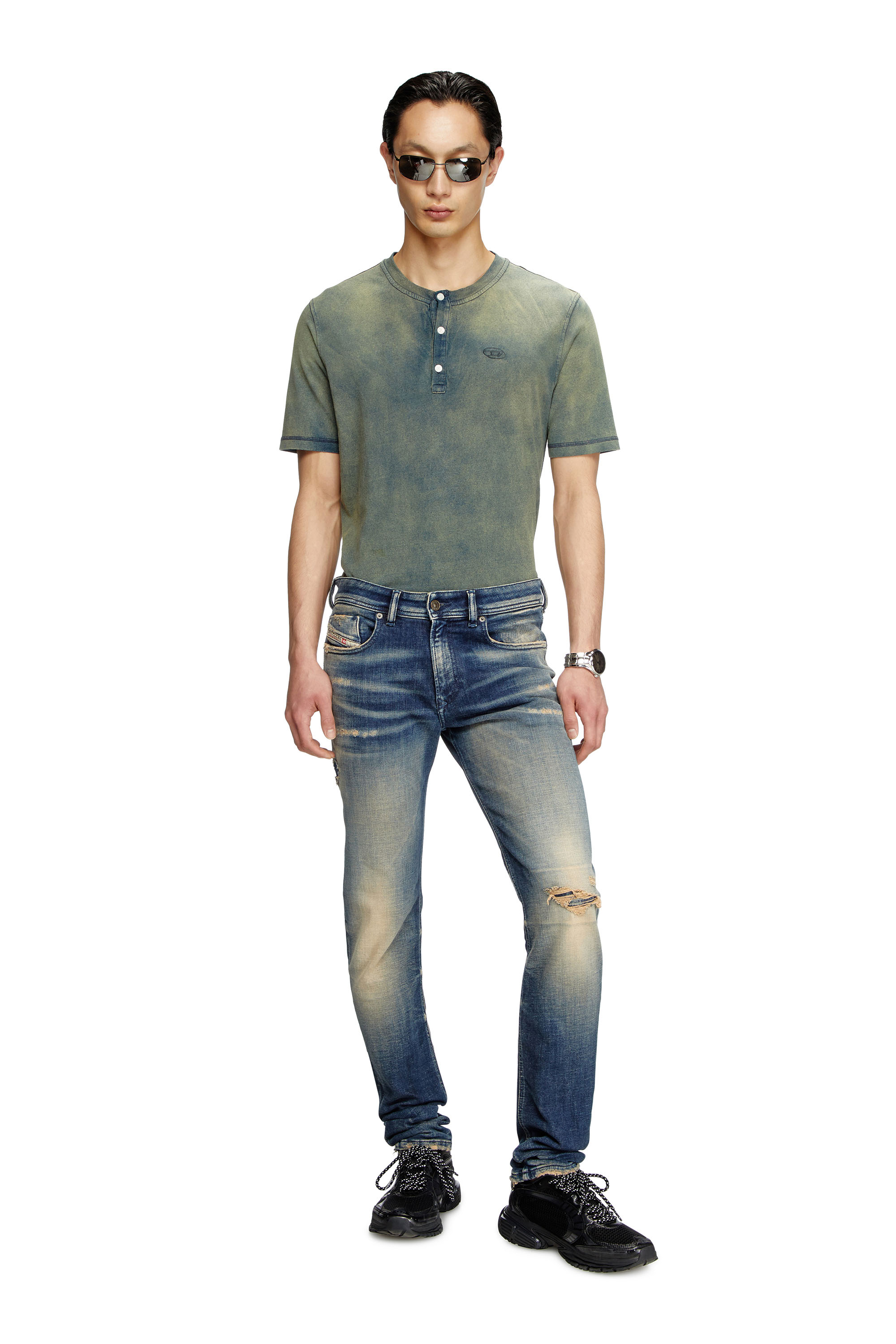 Diesel - Skinny Jeans 1979 Sleenker 09K74 Uomo, Blu Scuro - Image 2