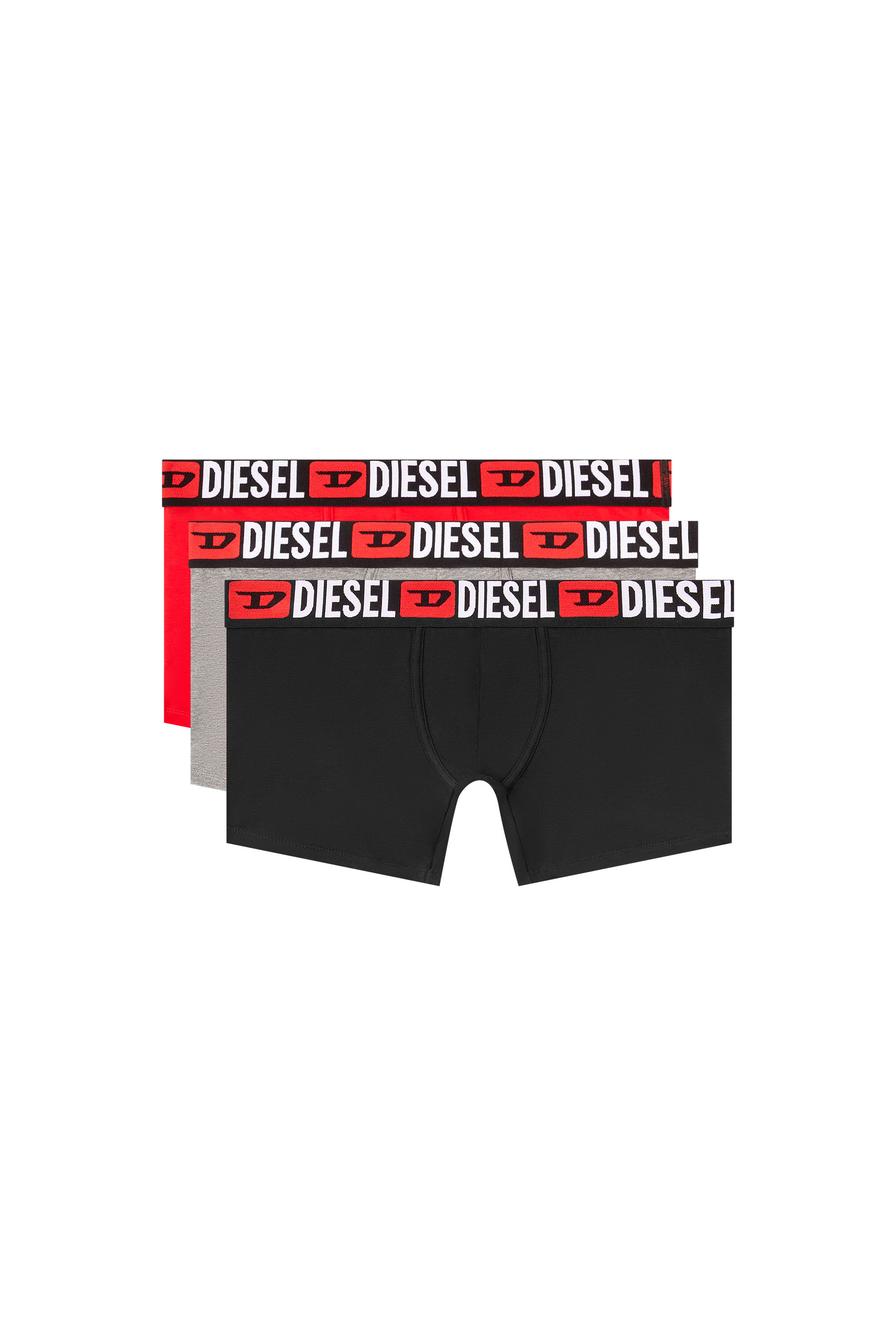 Diesel - MAX-D-CORE-3PACK, Set di tre boxer lunghi in cotone stretch Uomo in Multicolor - 1