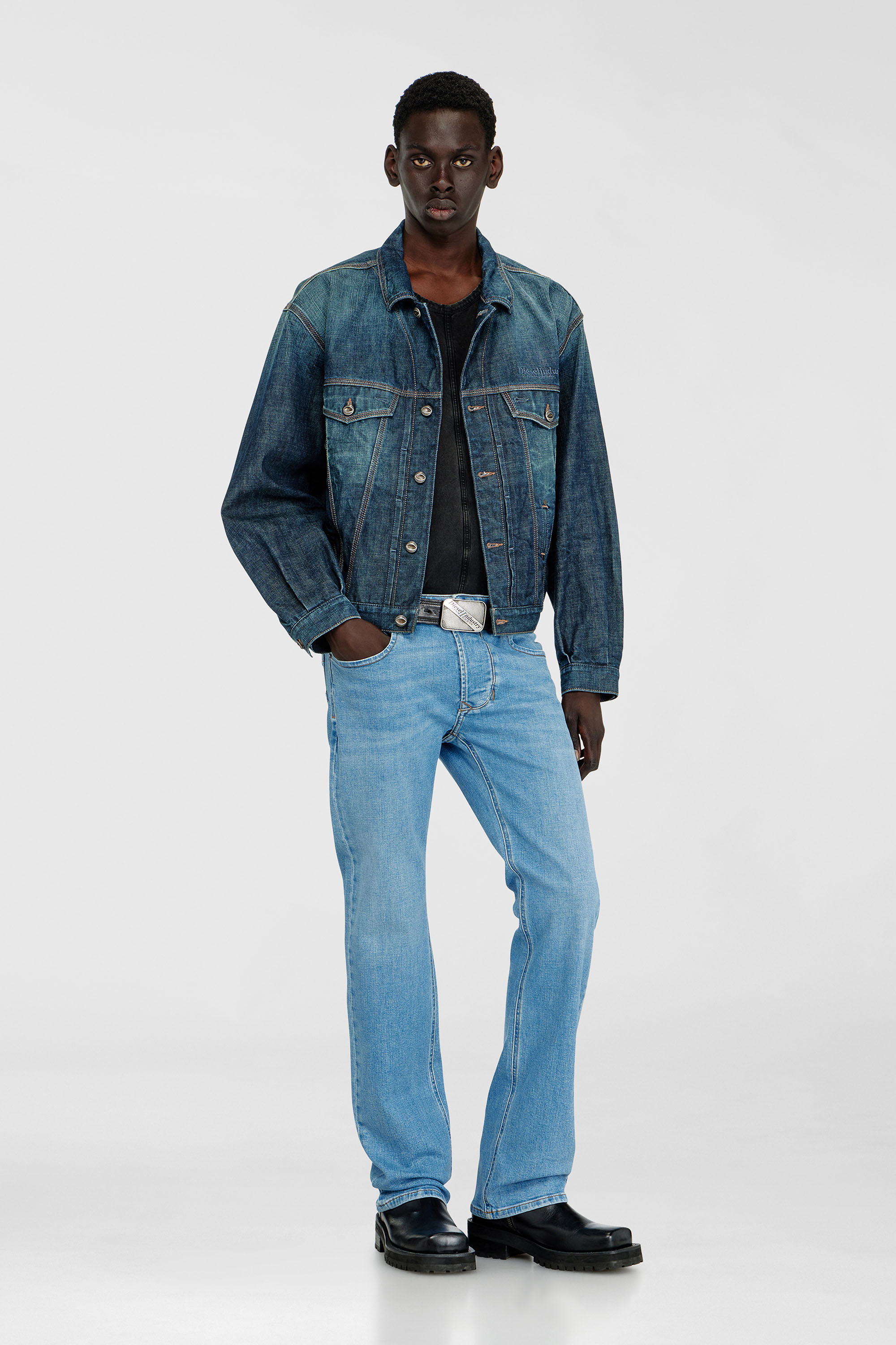 Diesel - Man's Regular Jeans 1985 Larkee 0HDBJ, Light Blue - 1