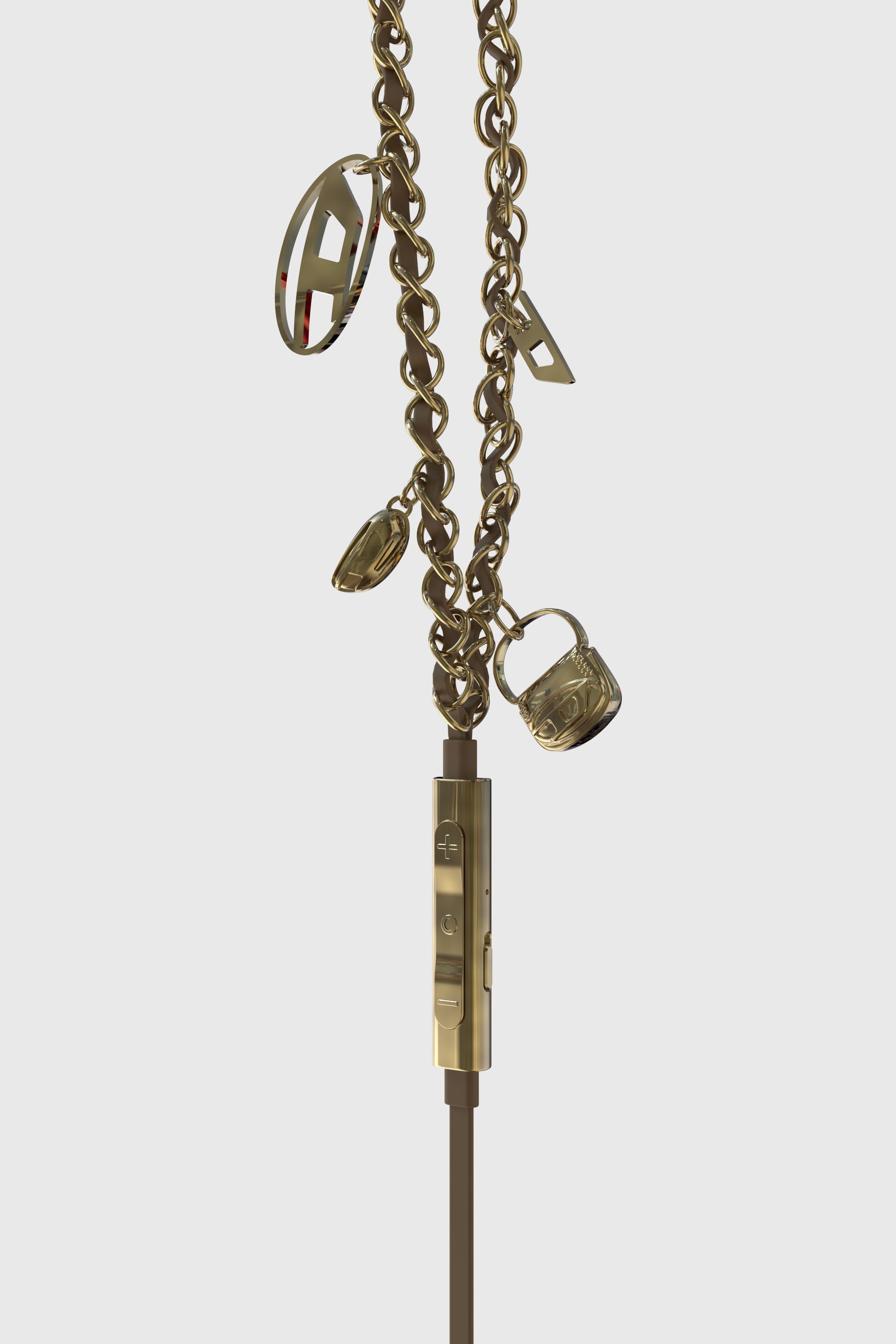 Diesel - 60689  WIRED EARBUDS WIRED EARBUDS, Auricolari oro con filo e charms Unisex in Oro - 2