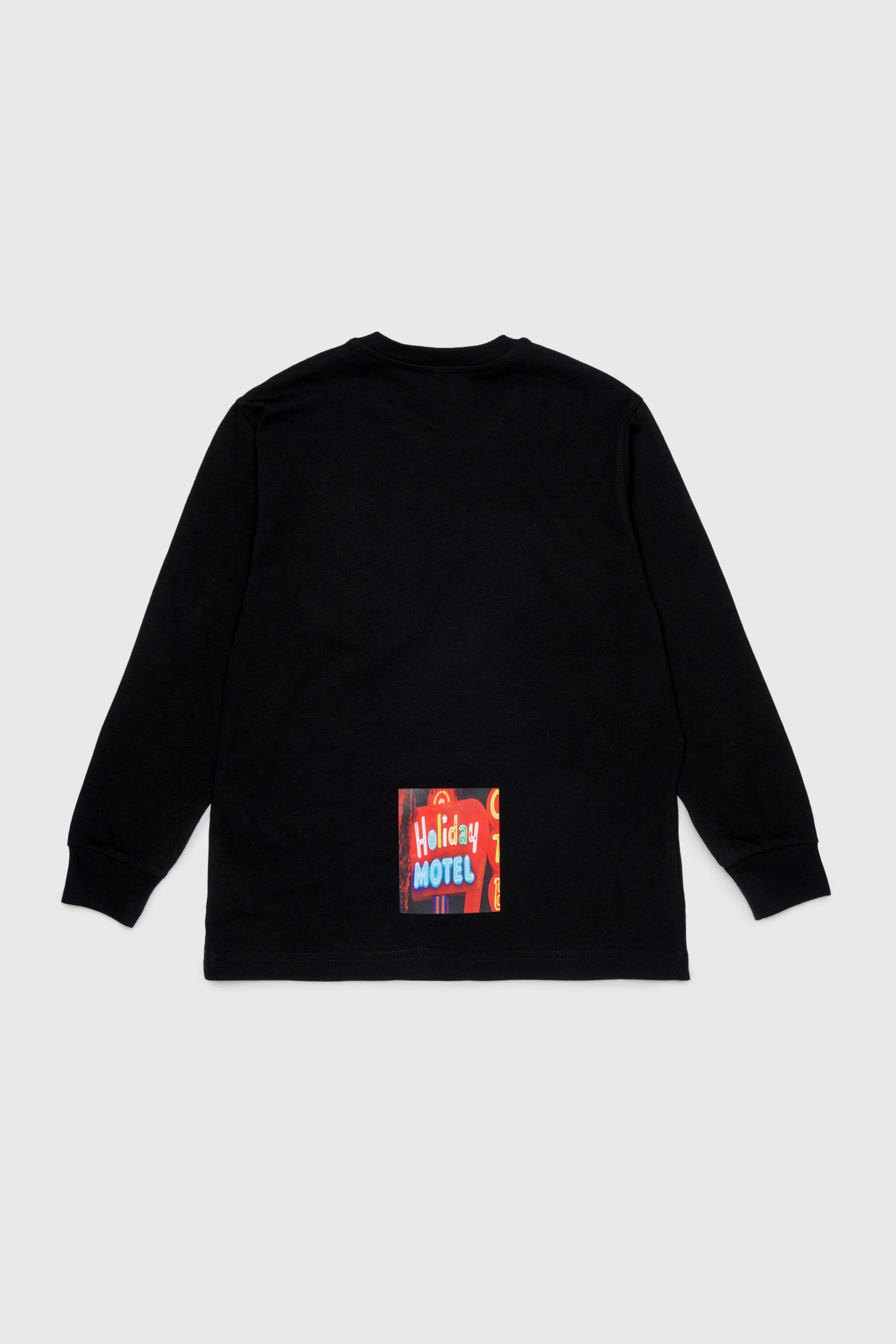 Diesel - TFORMY OVER, T-shirt a manica lunga con stampa foto Uomo in Nero - 2