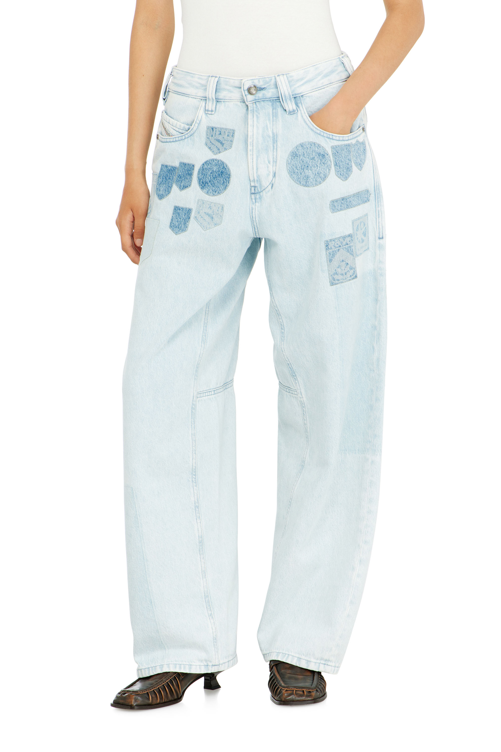 Diesel - Relaxed Jeans 1997 D-Enim-M 0IFBQ Unisex, Blu Chiaro - Image 2