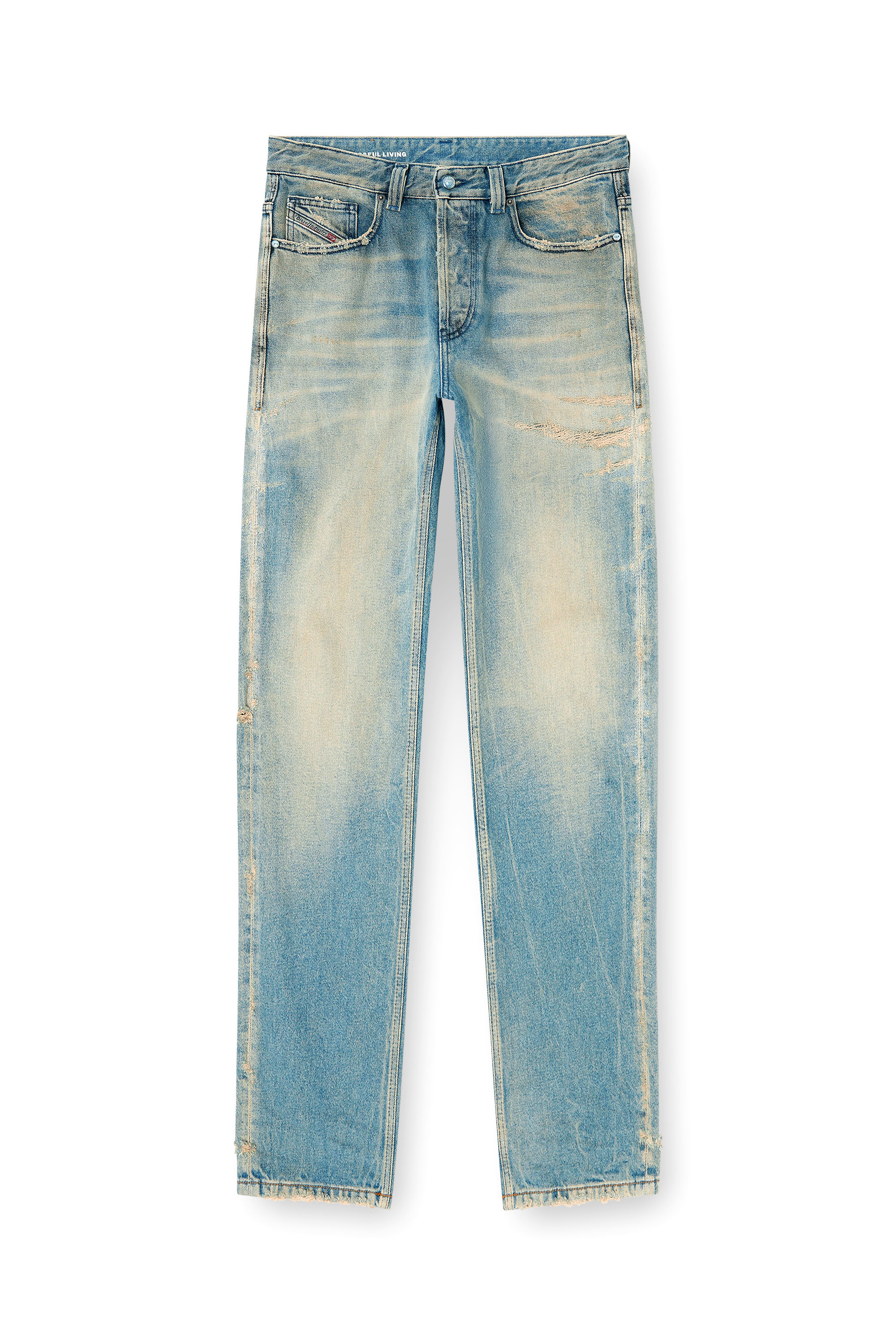 Diesel - Regular Jeans 2024 D-Macs 09N30 Uomo, Blu Chiaro - Image 3