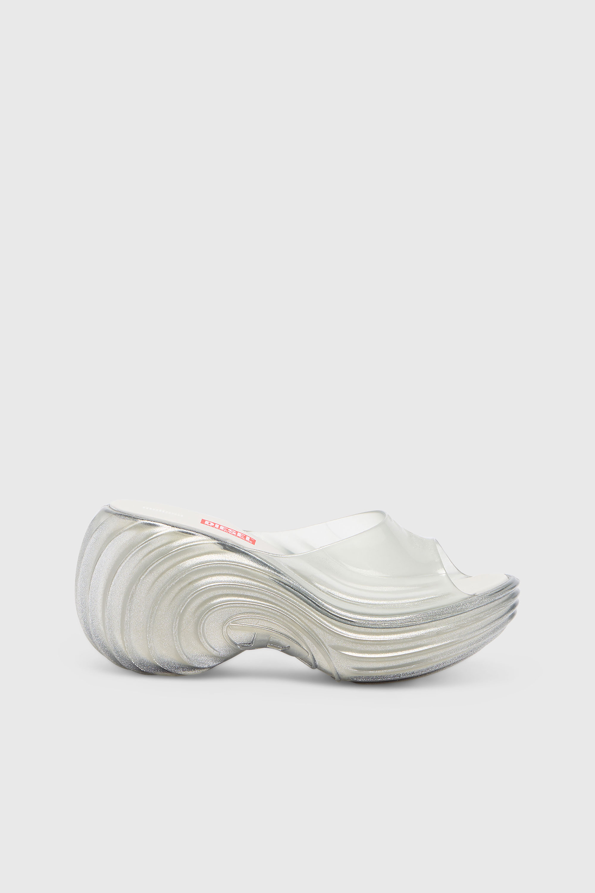 Diesel - MELISSA QUANTUM PLATFORM, Mule platform in Melflex&reg; Donna in Argento - 1