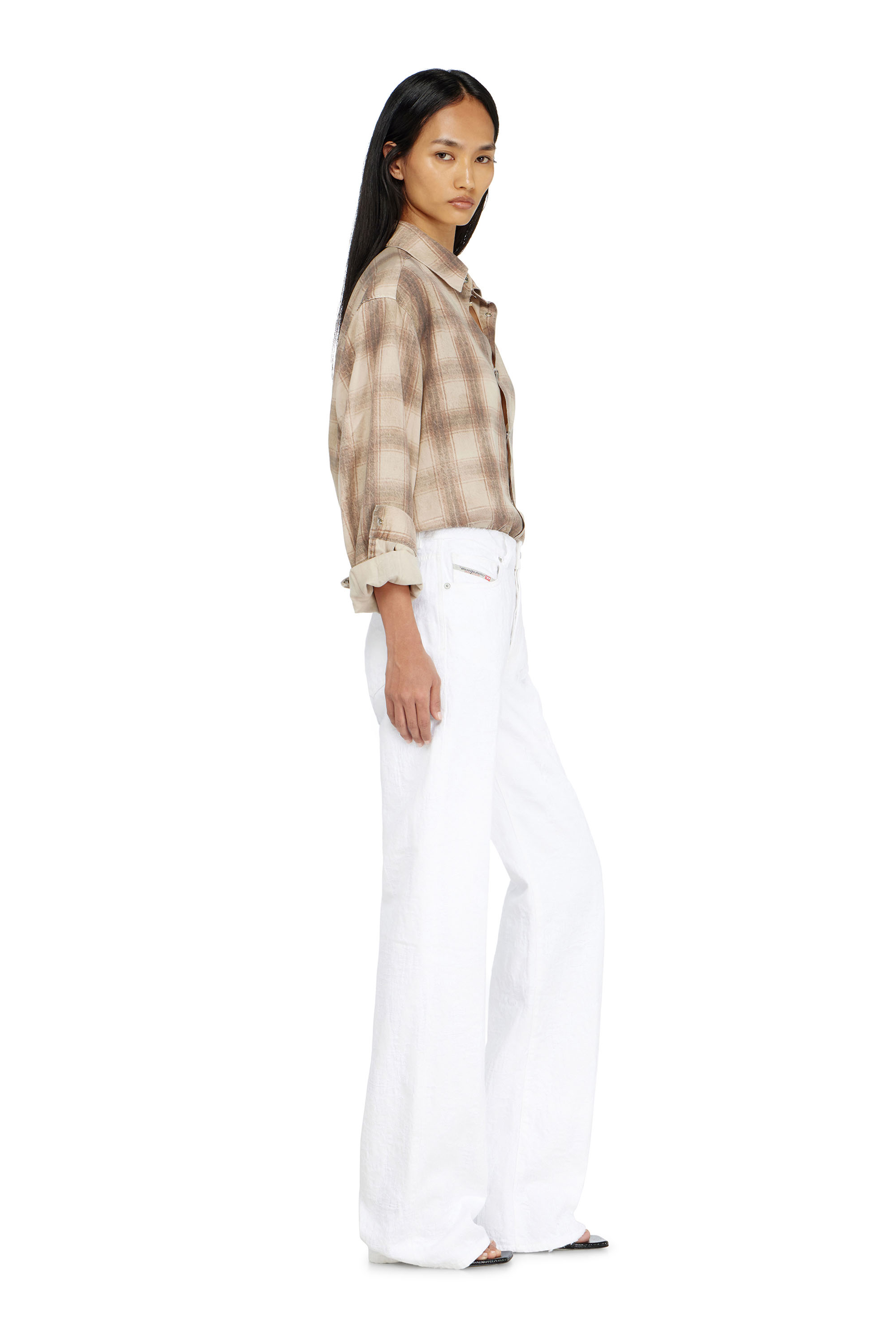 Diesel - Woman's Regular Jeans 1971 D-Sent 007EX, White - 3