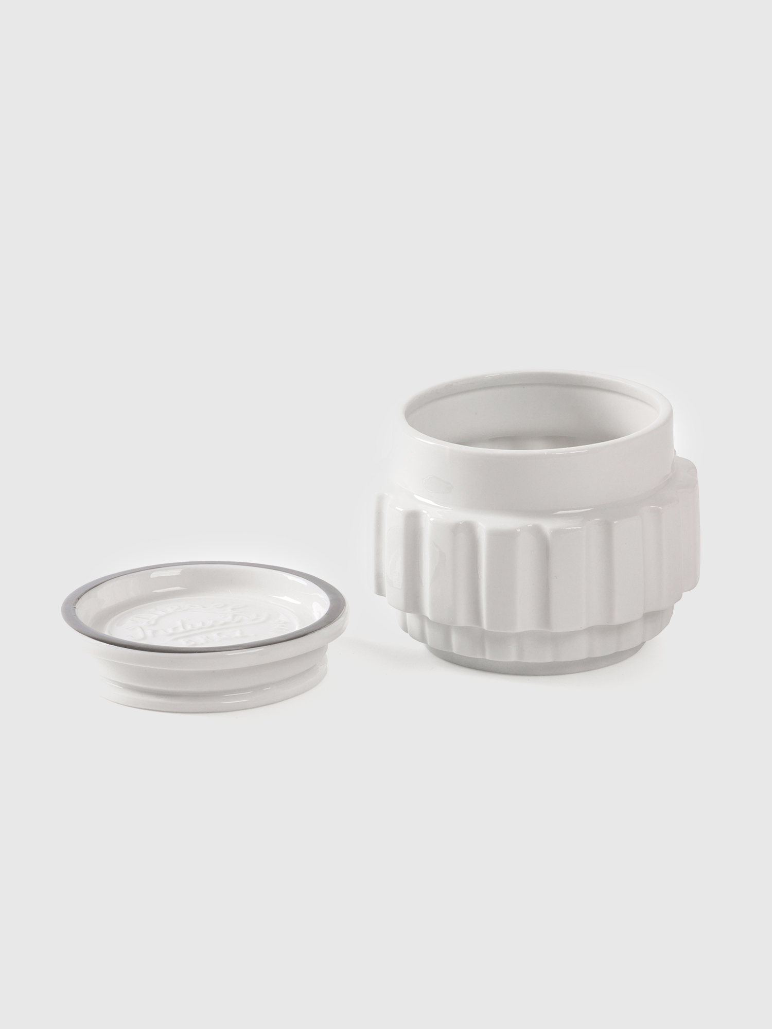 Diesel - 10904 SIL MACHINE, Vaso di porcellana piccolo Unisex in Bianco - 1