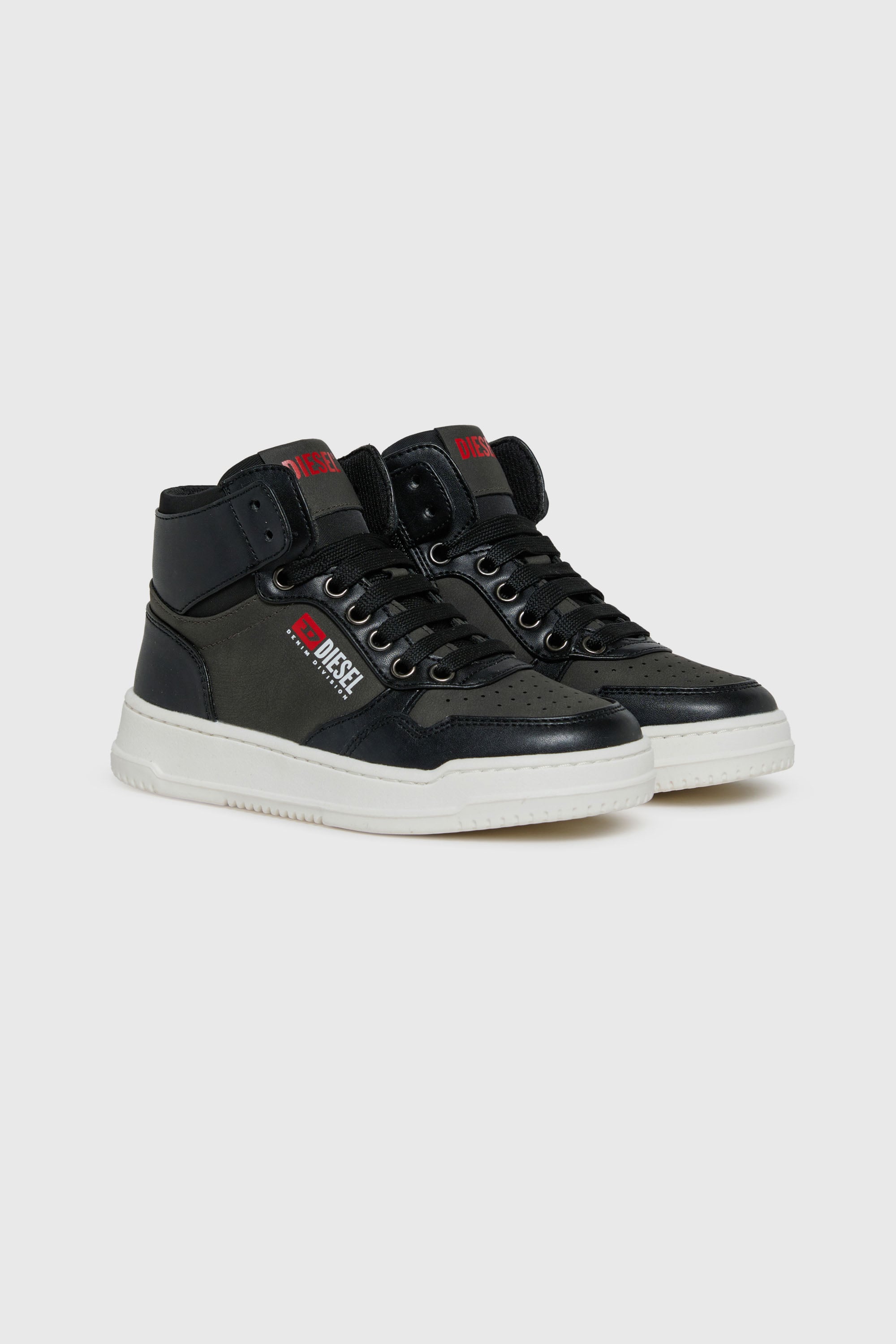 Diesel - S-CASCOUNT-MID, S-Cascount - Sneakers high-top traforate Unisex in Nero - 2
