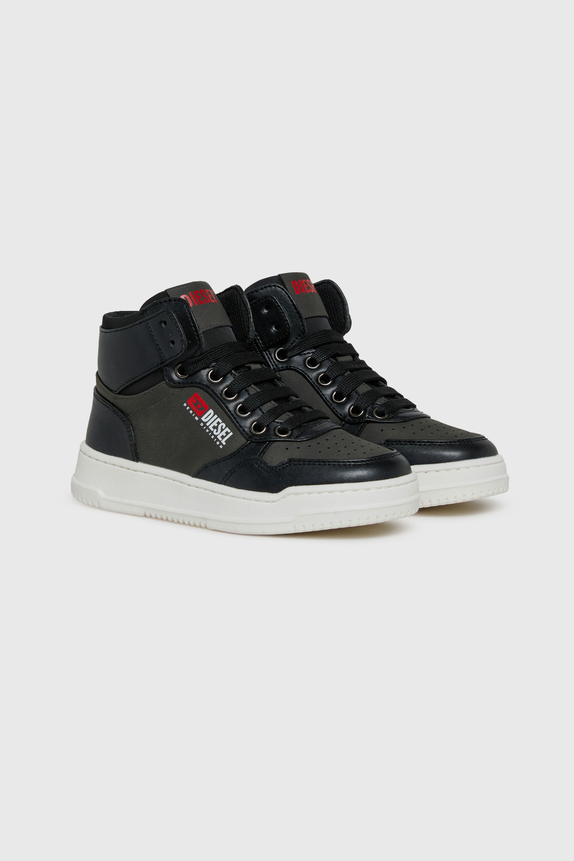 Diesel - S-CASCOUNT-MID, S-Cascount - Sneakers high-top traforate Unisex in Nero - 2