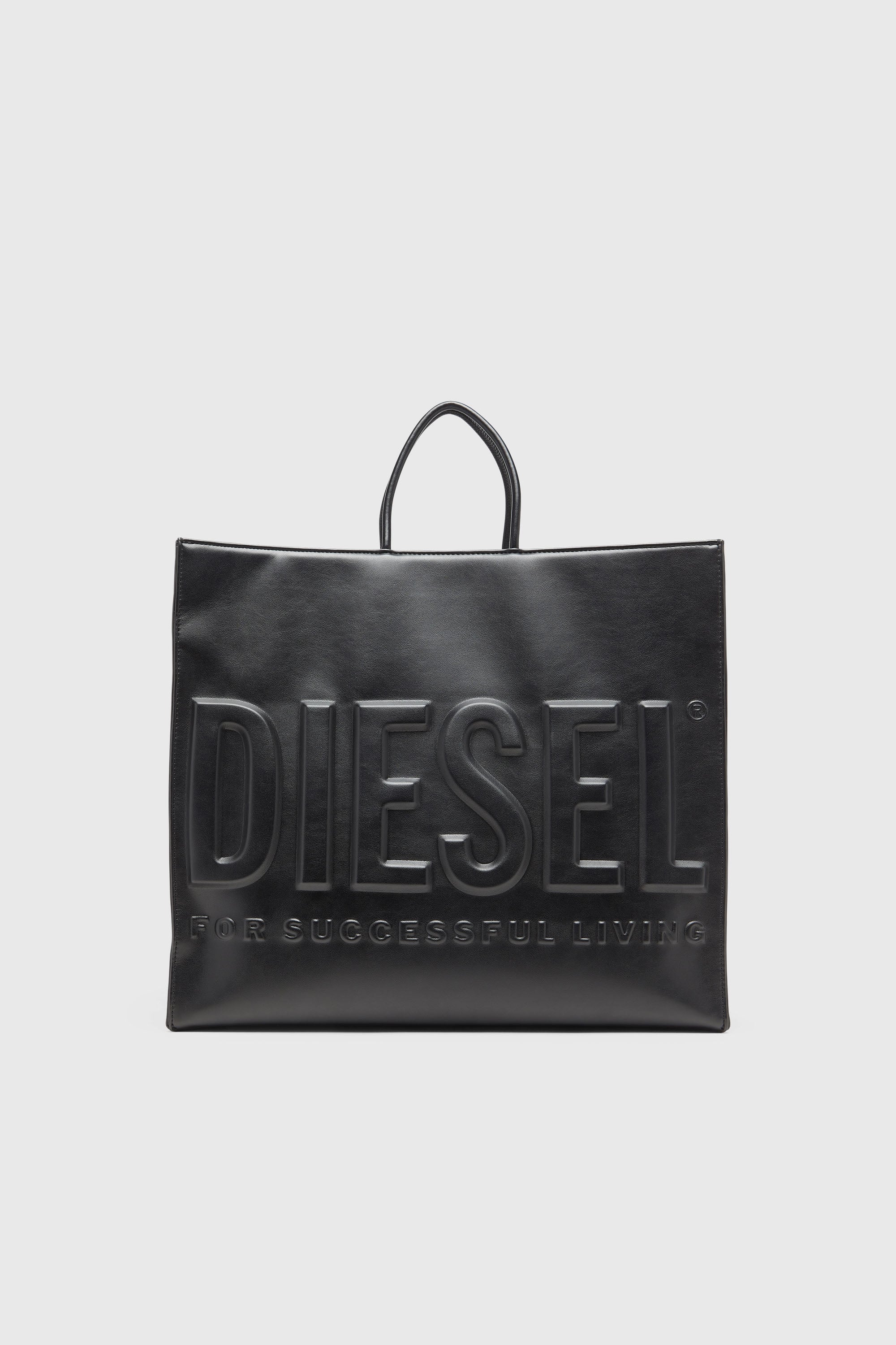 Diesel - DSL 3D SHOPPER EW X, Dsl 3D-Shopping bag con logo 3D Unisex in Nero - 1