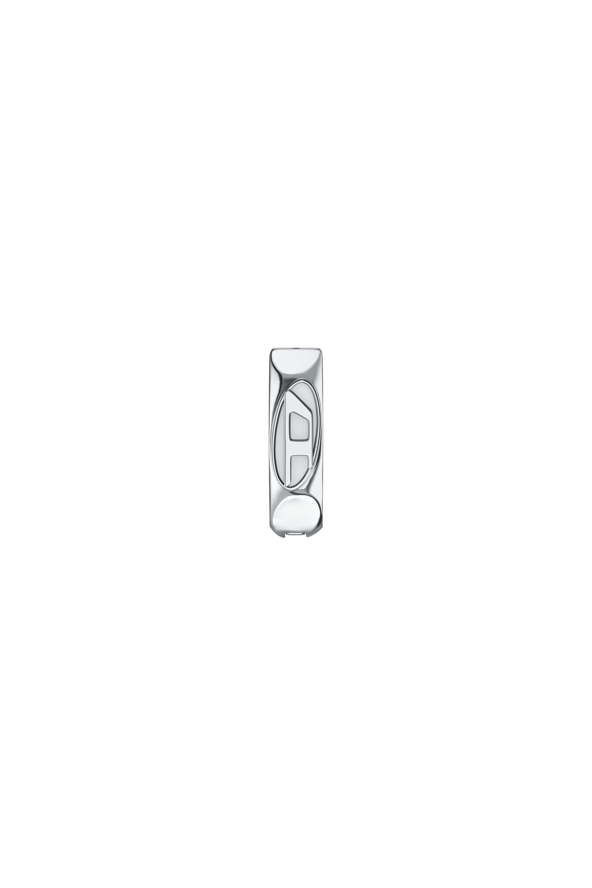 Diesel - DX1692040 JEWELLERY, Unisex's Stainless steel single hoop earring in Silver - 2