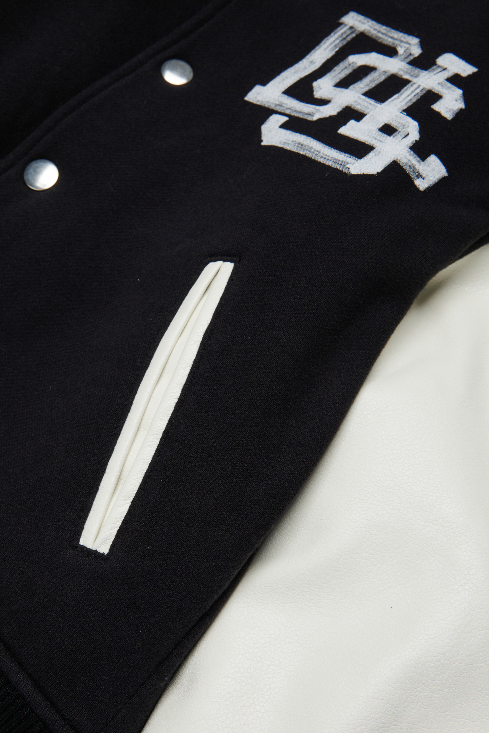 Diesel - JBAND, Giacca varsity colour-block Uomo in Nero - 4