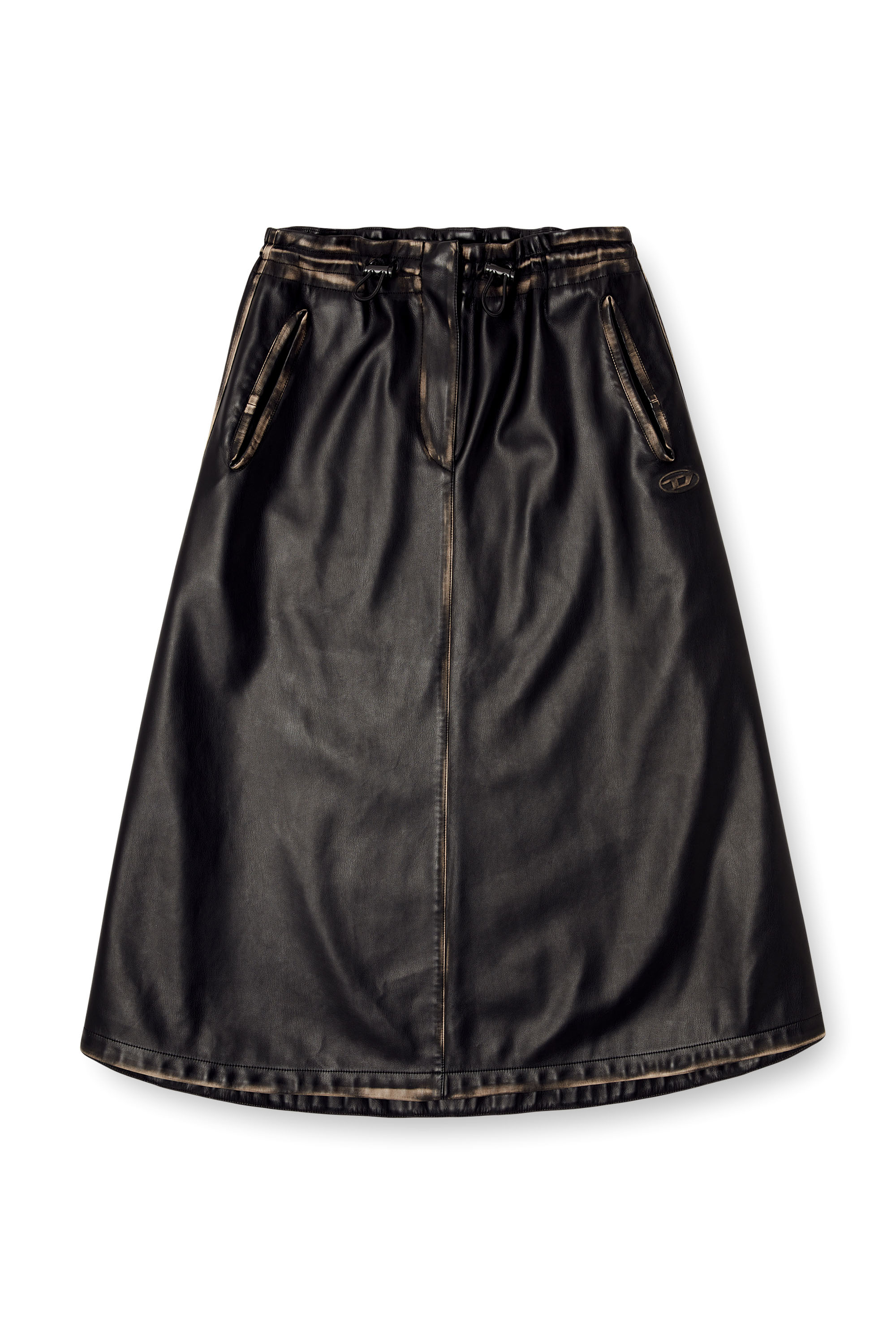 Diesel - O-BLIVION, Gonna in tessuto tecnico distressed Donna in Multicolor - 3