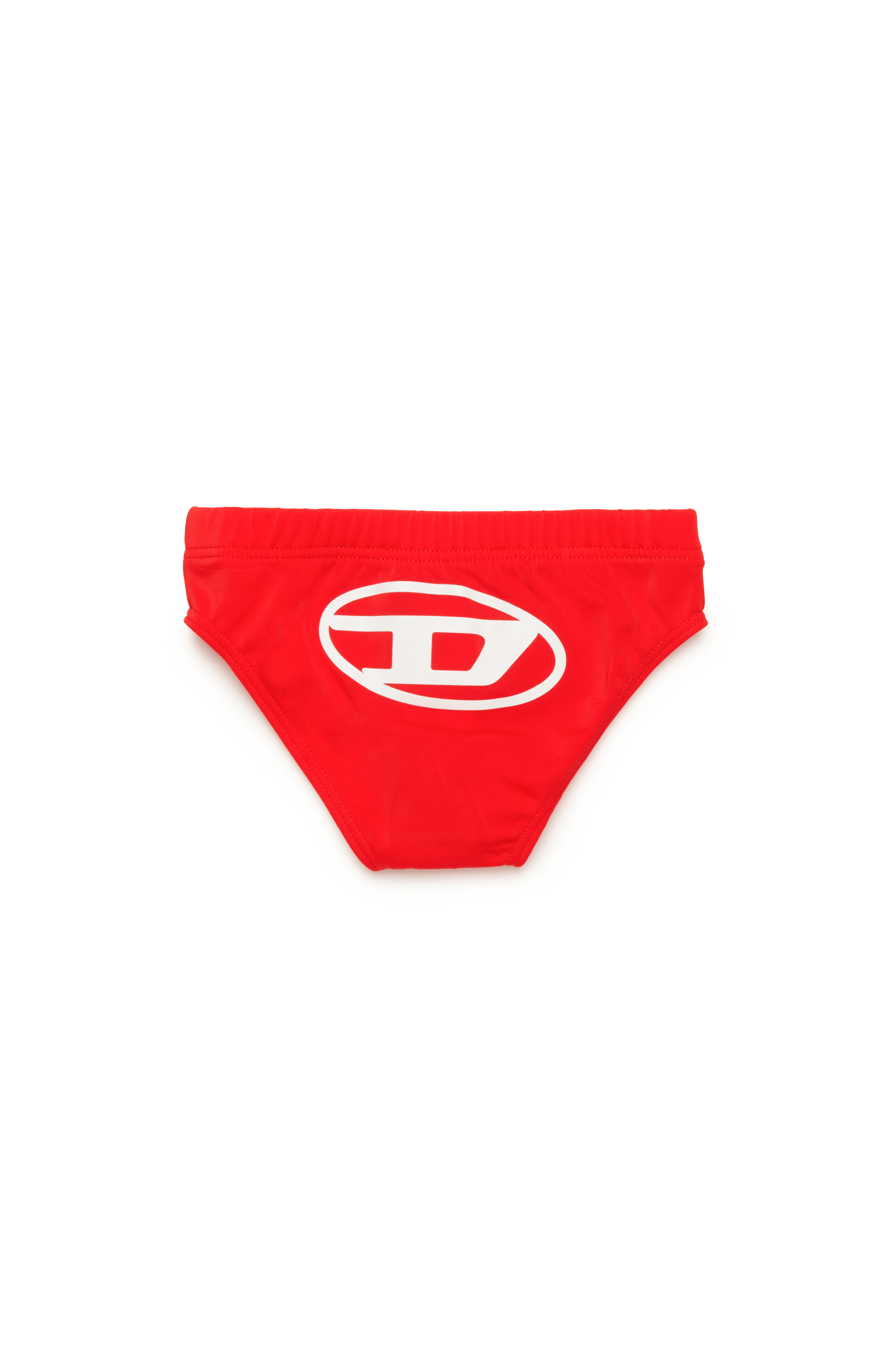 Diesel - MELLIB, Slip da bagno con stampa Oval D Uomo in Rosso - 2