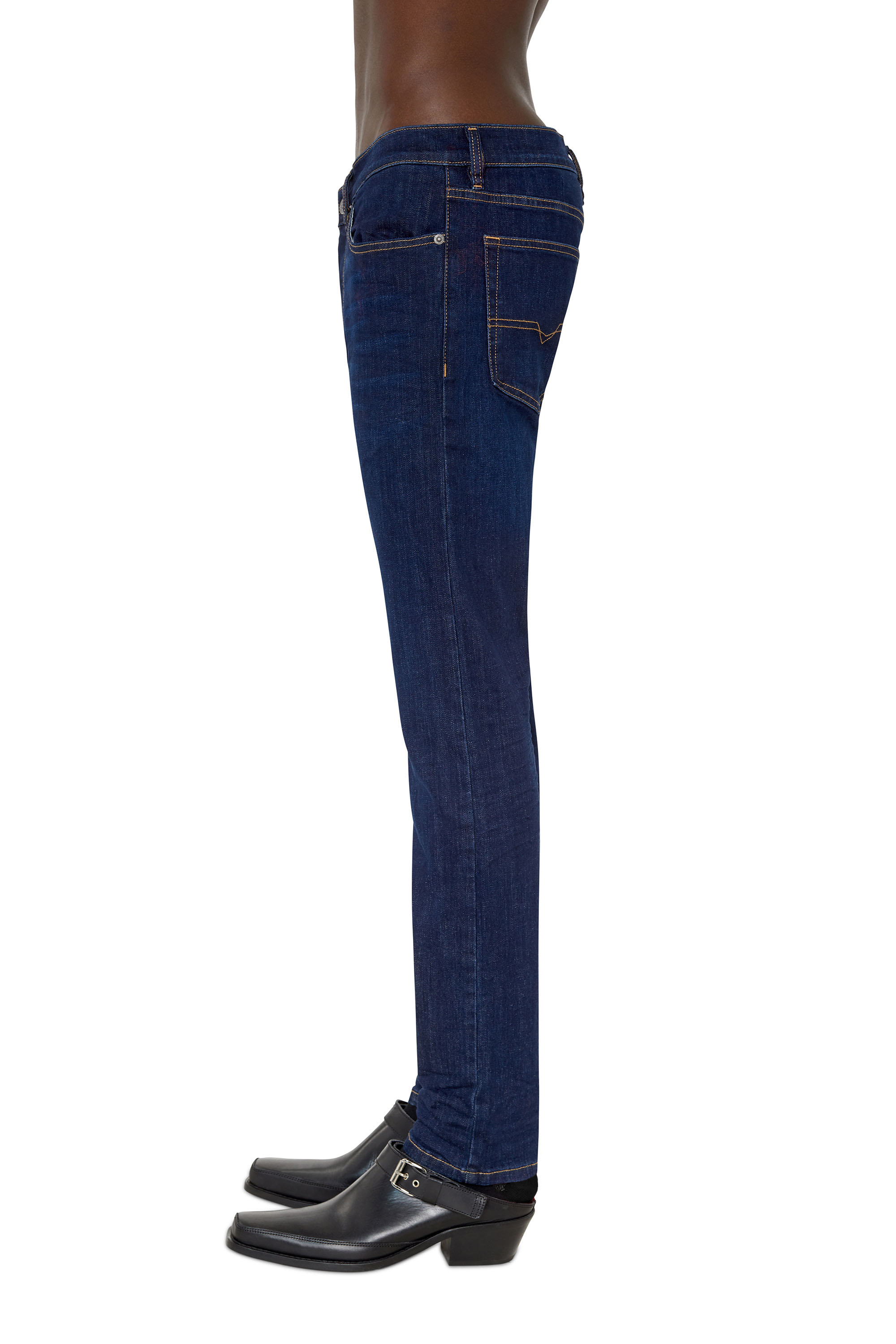 Diesel - D-Luster 0IHAQ Slim Jeans, Blu Scuro - Image 4