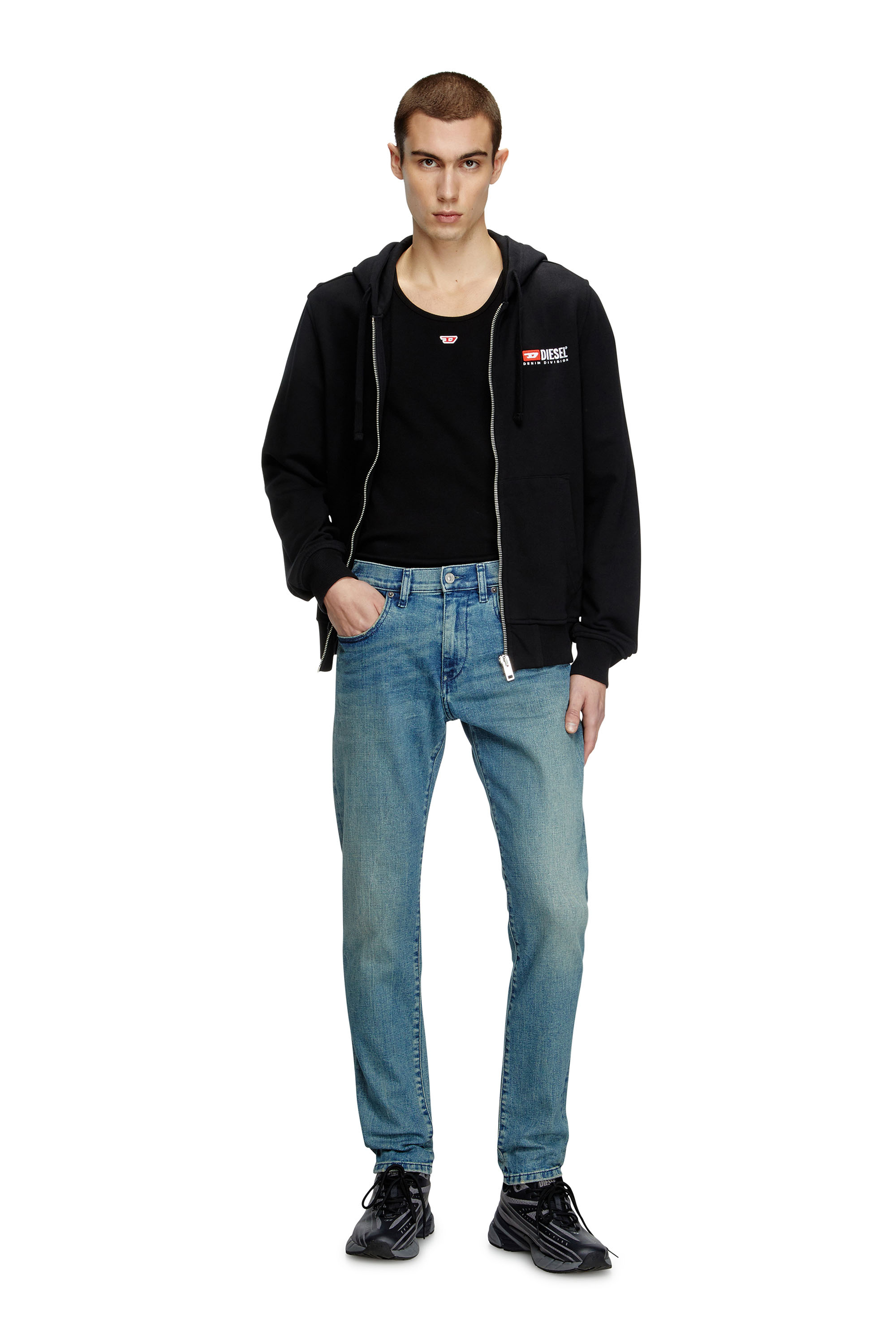 Diesel - Slim Jeans 2019 D-Strukt 0BMBW Uomo, Blu medio - Image 2