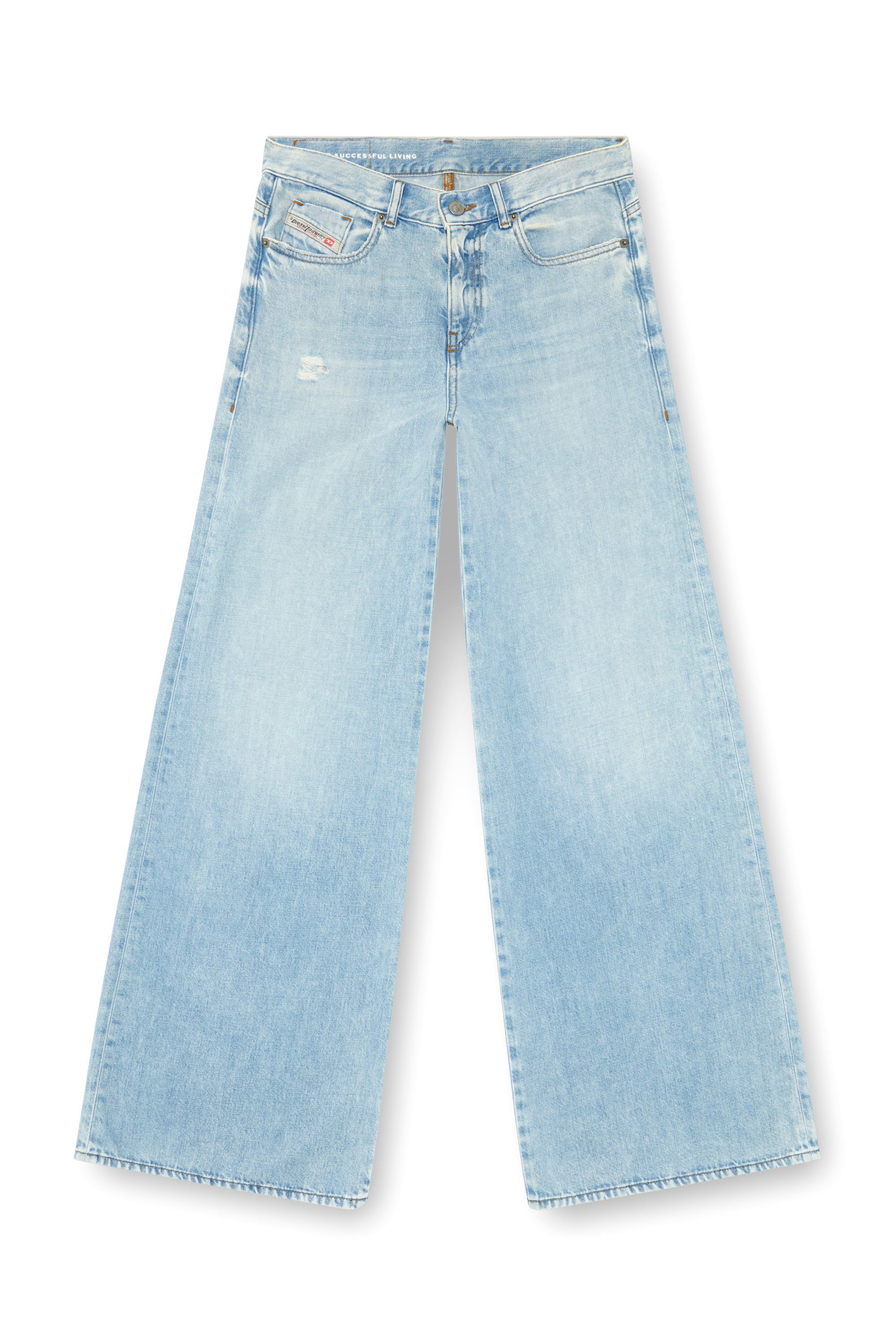 Diesel - Donna Bootcut and Flare Jeans 1978 D-Akemi 068MQ, Blu Chiaro - Image 5