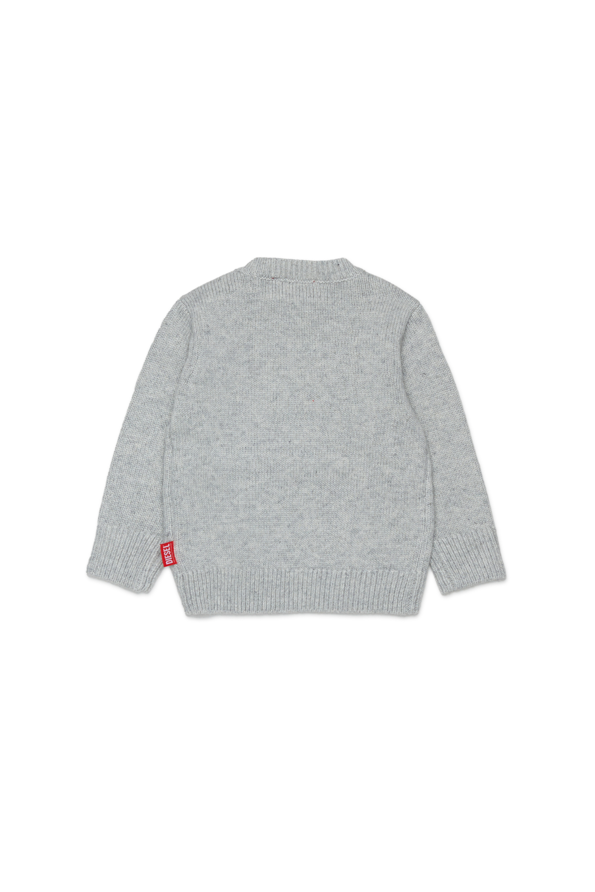 Diesel - KOMYB, Maglia in cachemire con grande Oval D Uomo in Grigio - 2