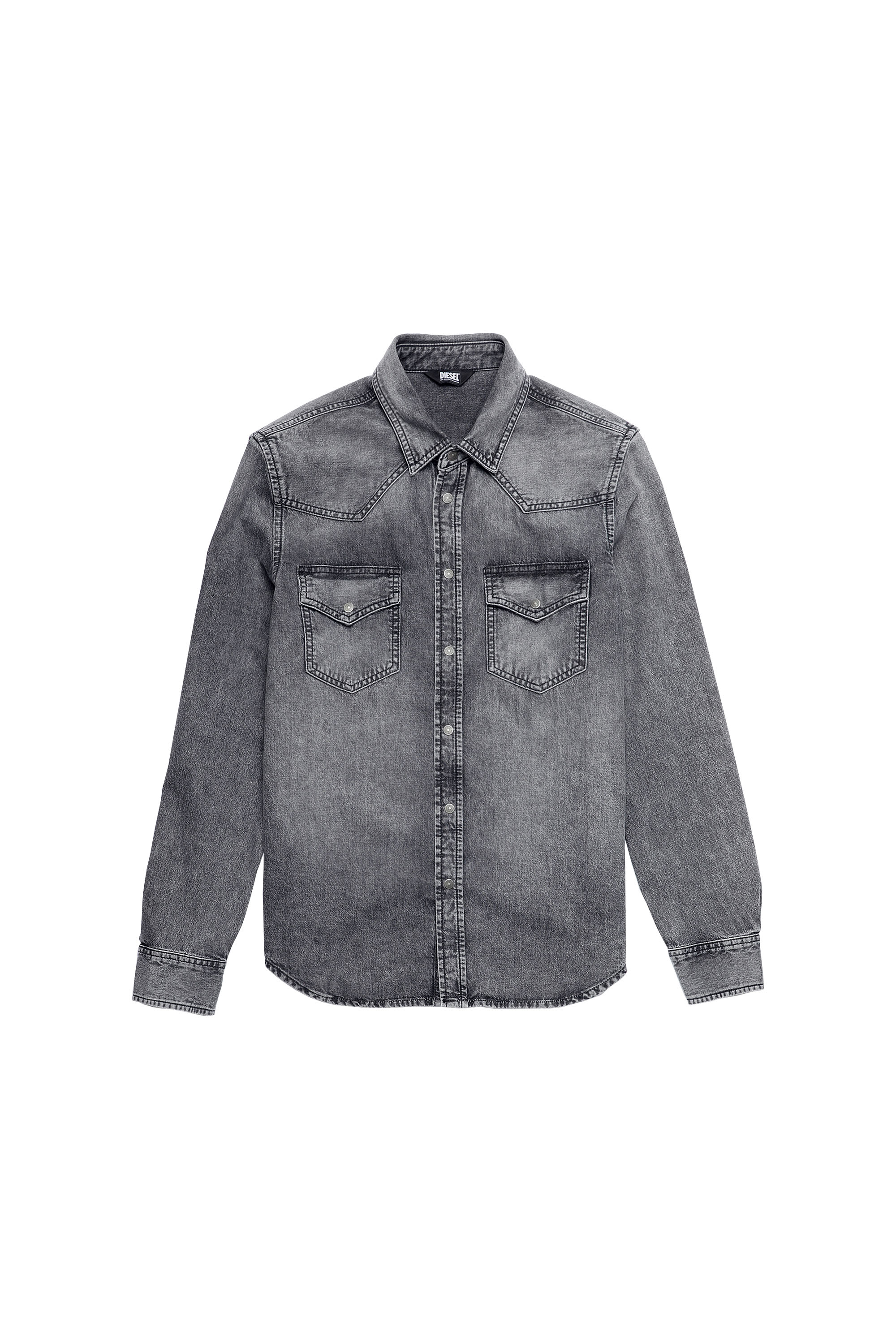 D-EAST-P1-SP2, Grigio scuro - Camicie in Denim