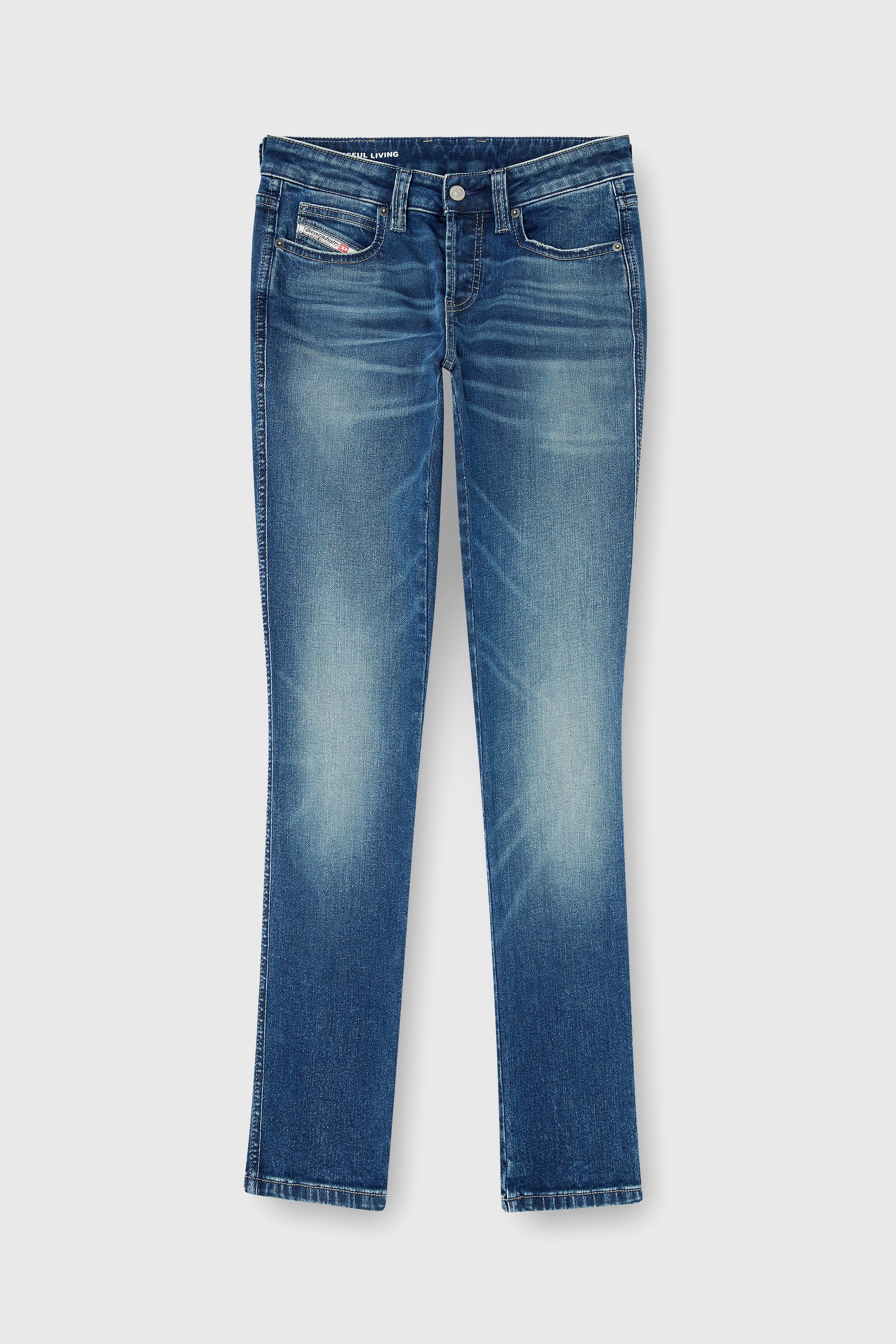 Diesel - Slim Jeans 1992 D-Jiann 0DBEE Donna, Blu medio - Image 2