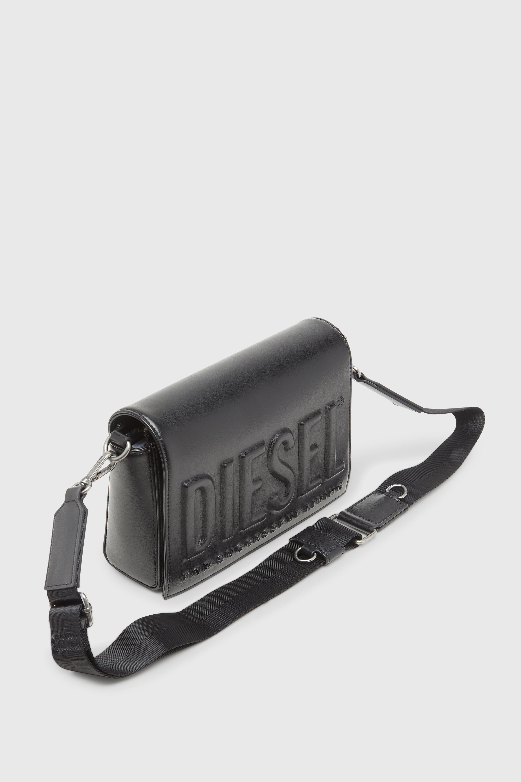 Diesel - DSL 3D CAMERA BAG X, Dsl 3D - Camera bag con logo 3D Unisex in Nero - 6