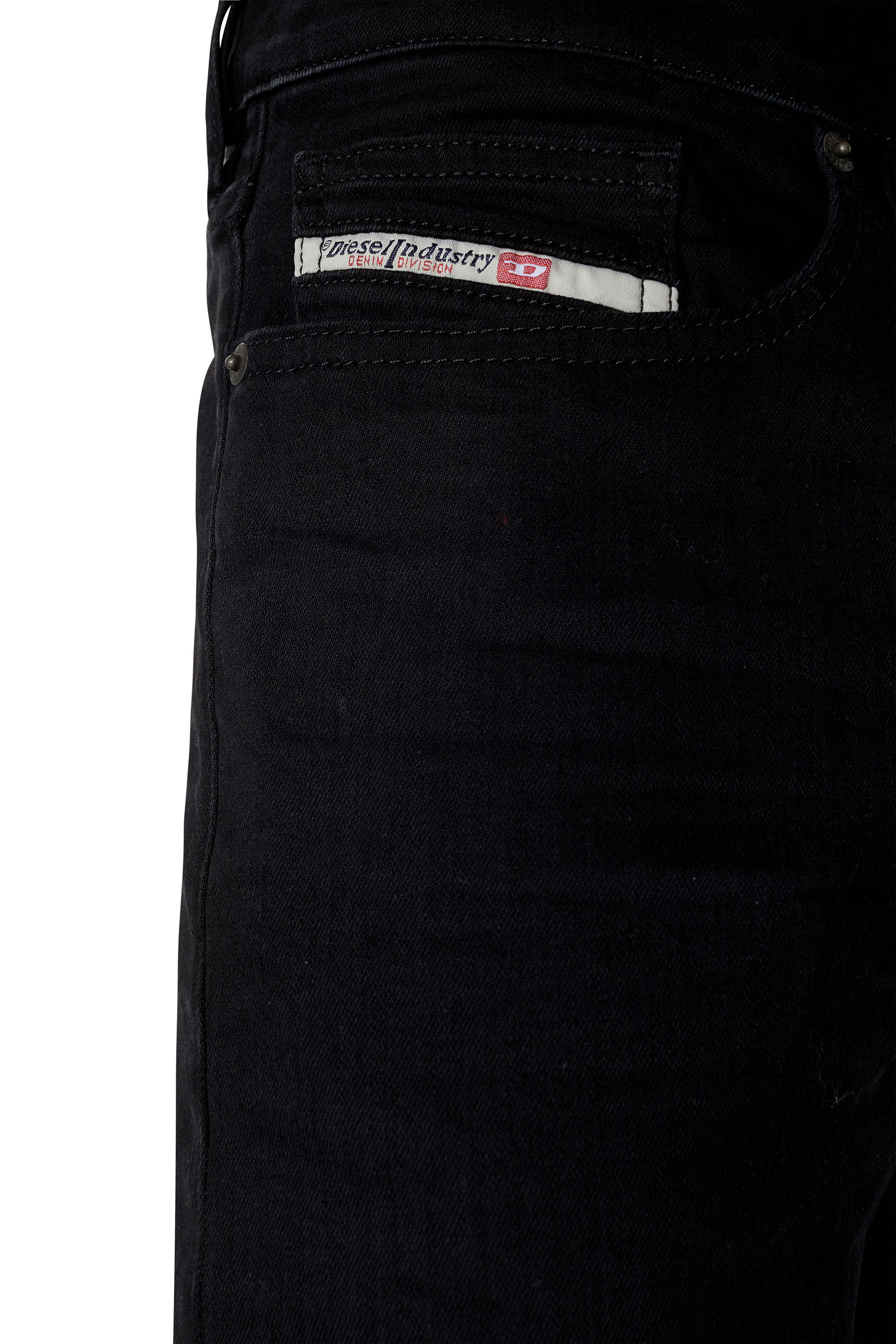 Diesel - D-Luster 0ELAY Slim Jeans, Nero/Grigio scuro - Image 4