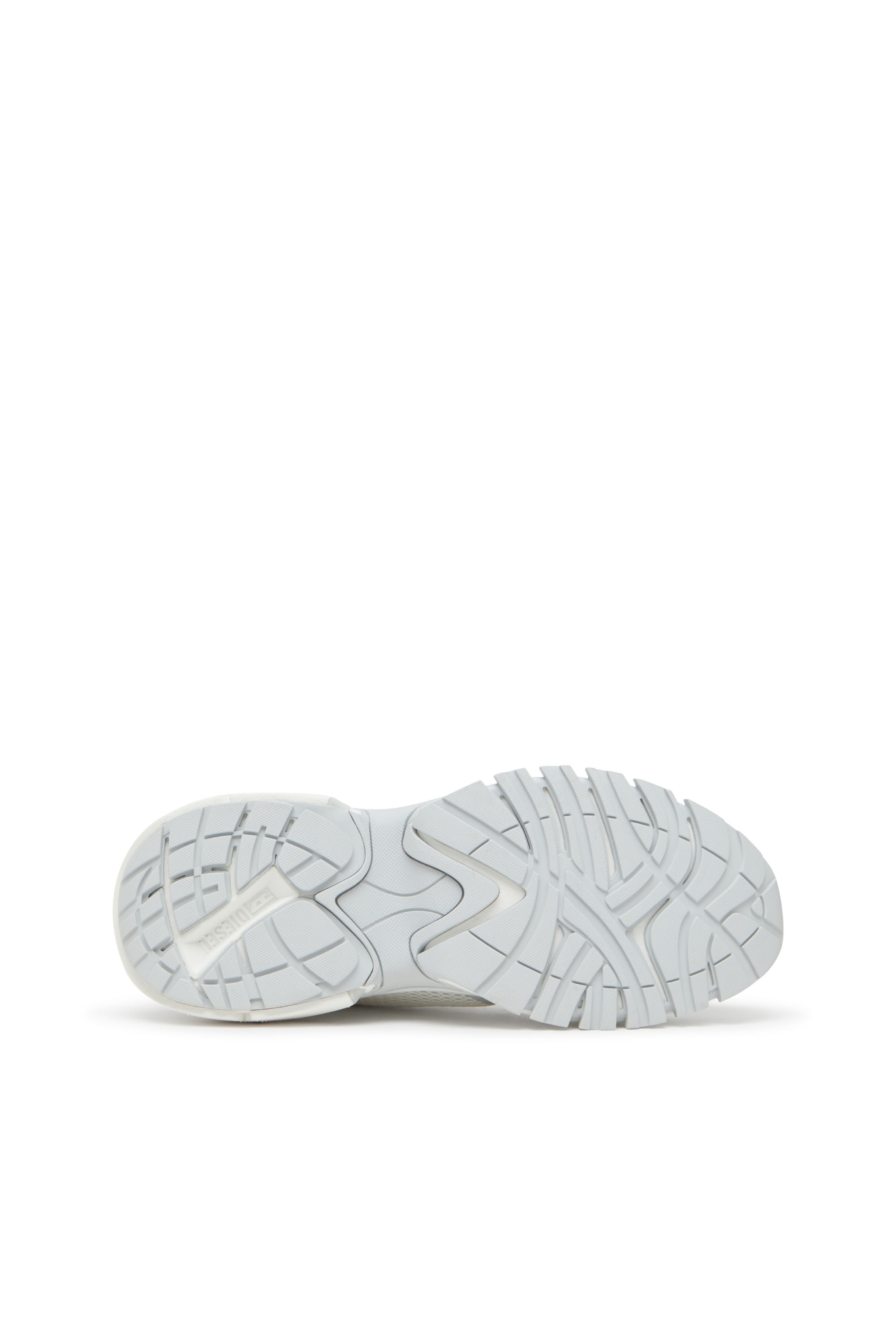 Diesel - S-PRO-V-DENSE LOW W, Woman's S-Pro-V-Dense-Metallic mesh sneakers with Oval D logo in White/Silver - 4