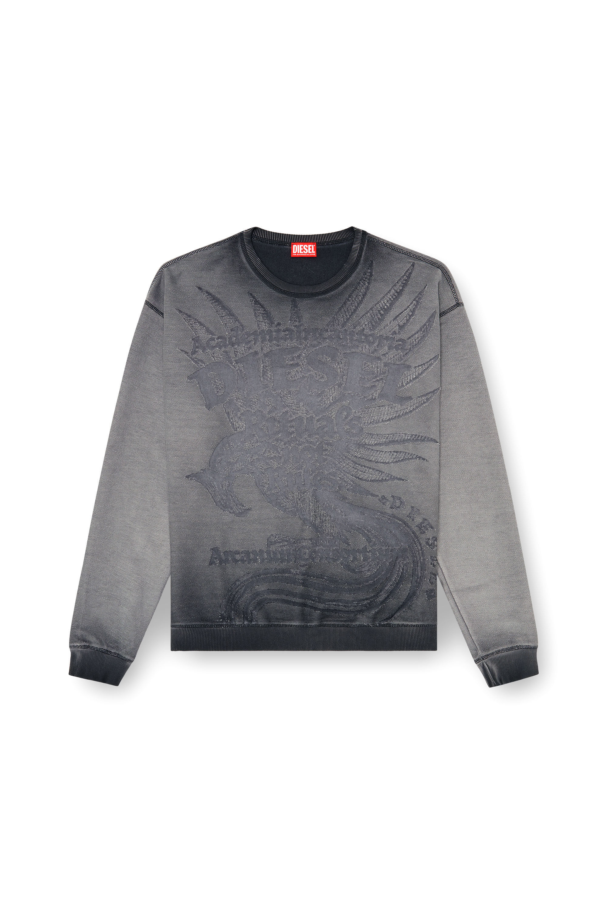 Diesel - S-ARON-RAW, Felpa con stampa d&eacute;vor&eacute; Uomo in ToBeDefined - 3