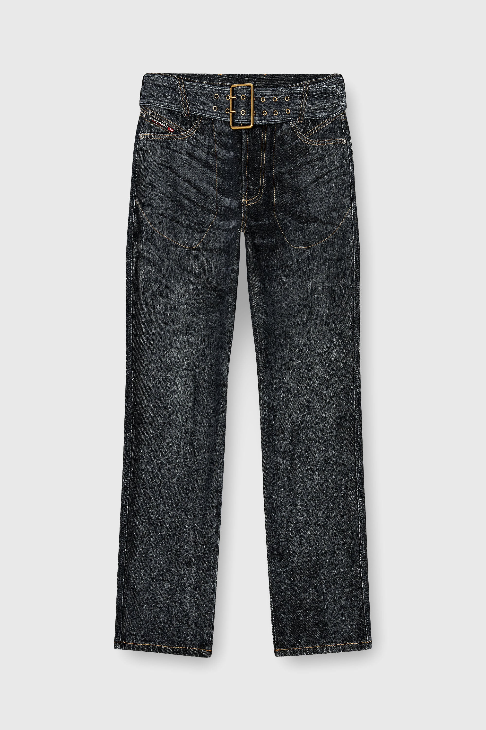 Diesel - Slim Jeans D-Villus 09Q24 Uomo, Nero/Grigio scuro - Image 2