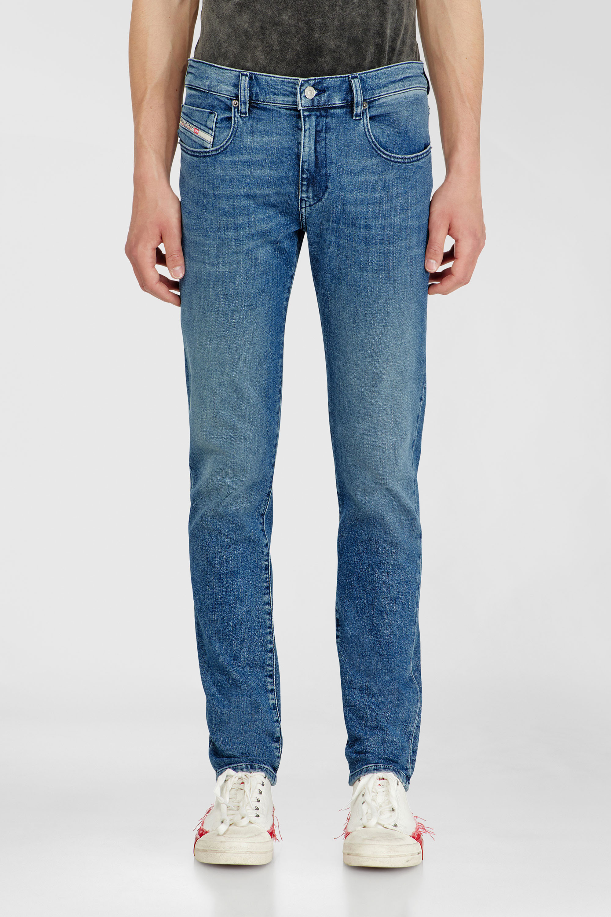 Diesel - Slim Jeans 2019 D-Strukt 0HDBK Uomo, Blu medio - Image 4