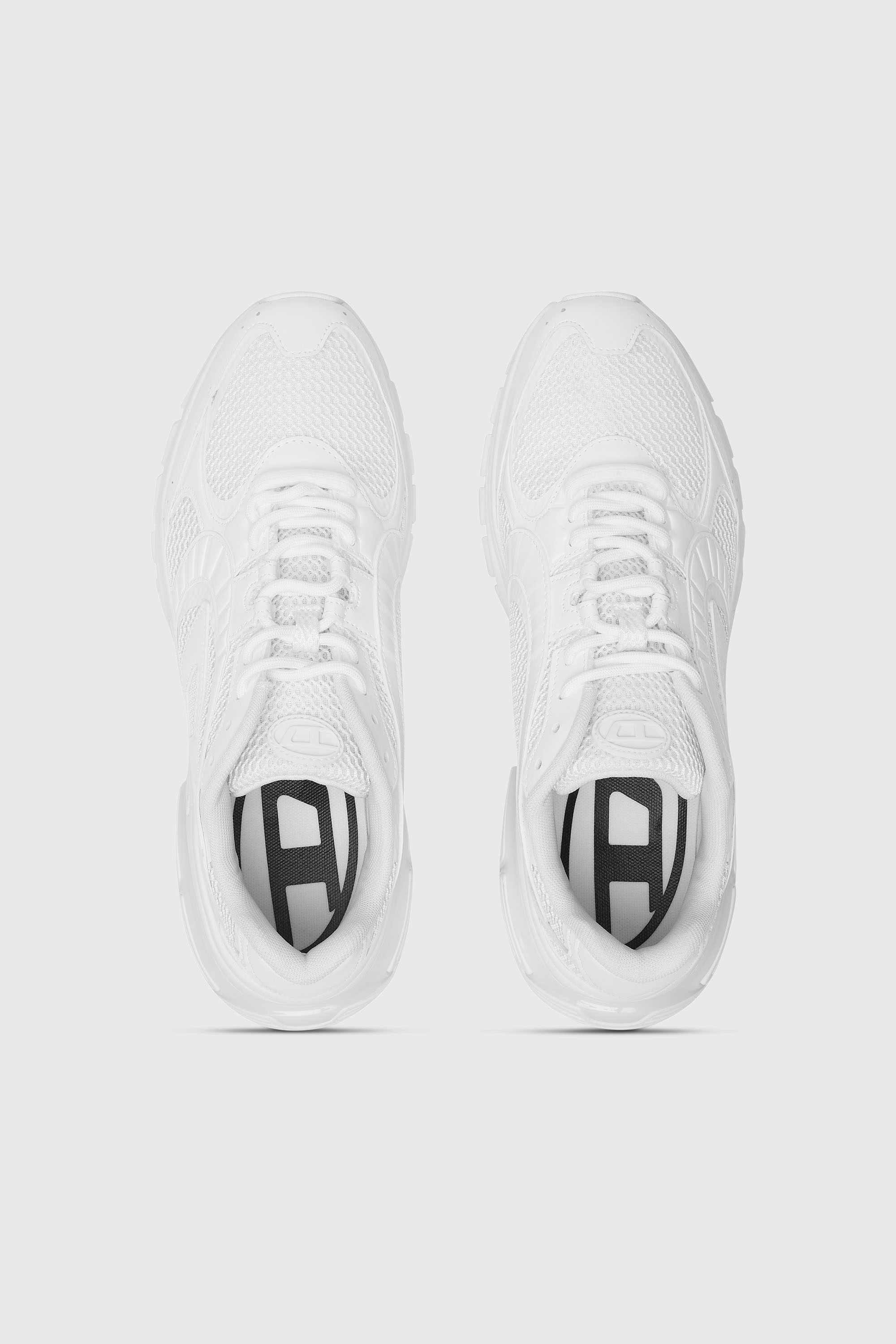 Diesel - S-PRO-V-DENSE LOW, S-Pro-V-Dense-Sneaker in rete con logo Oval D Uomo in Bianco - 4